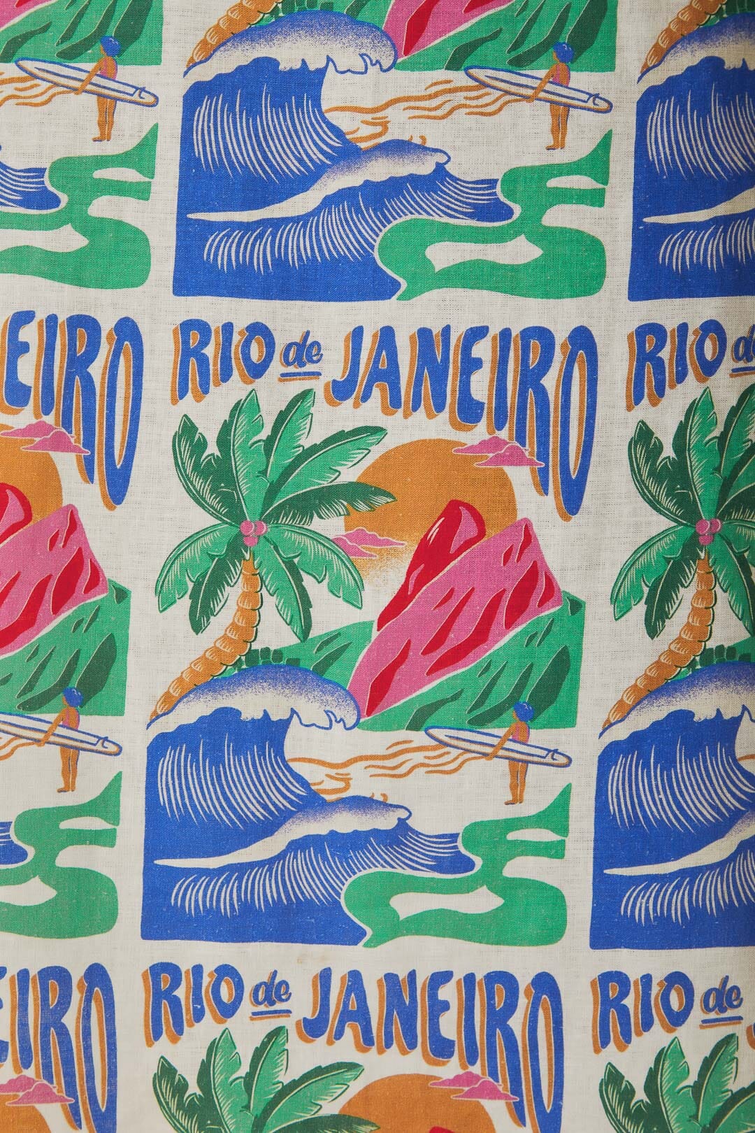 FARM Rio model wearing the Carioca Posters Off-White Midi Dress