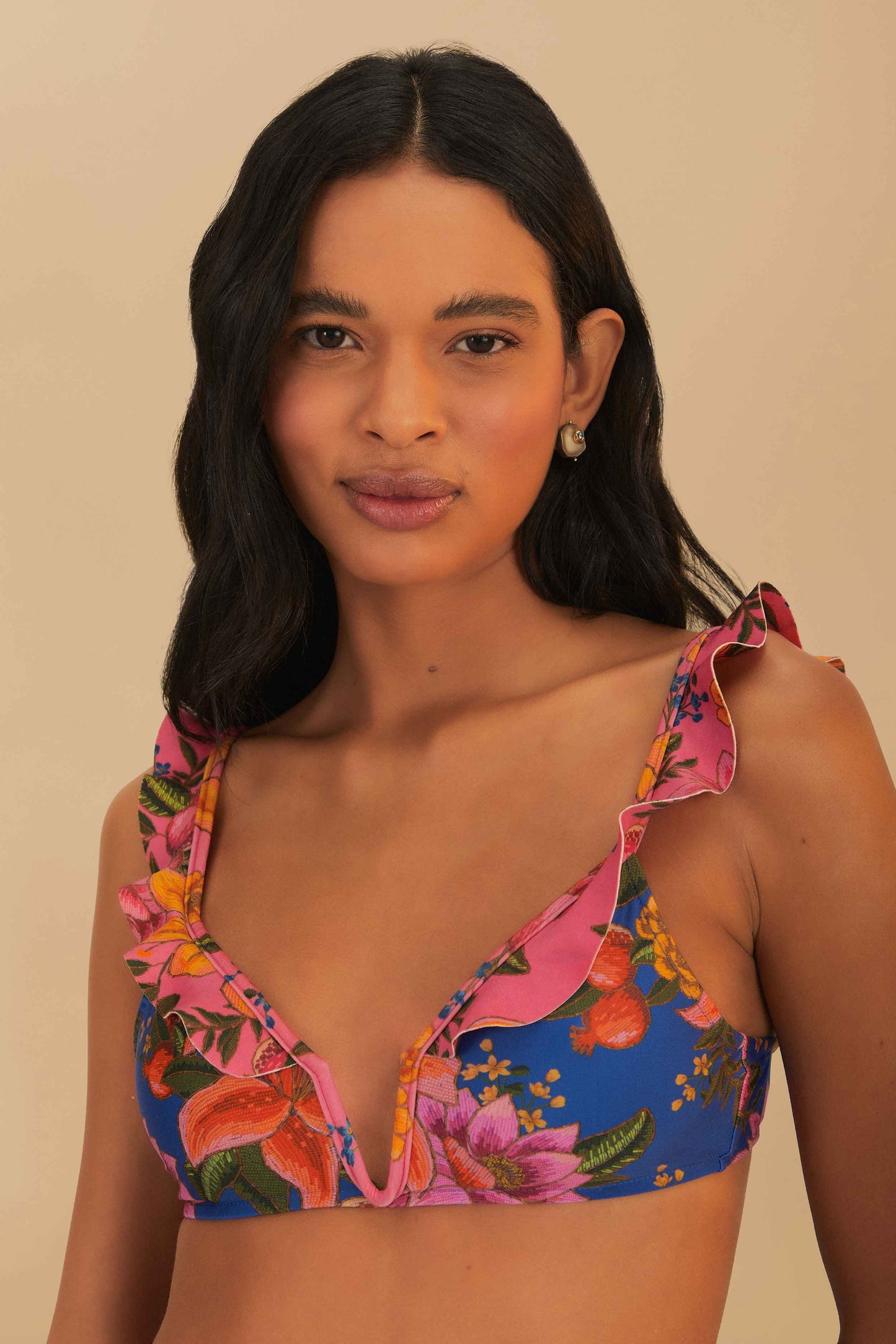 Summer Fruit Under Wire Bikini Top