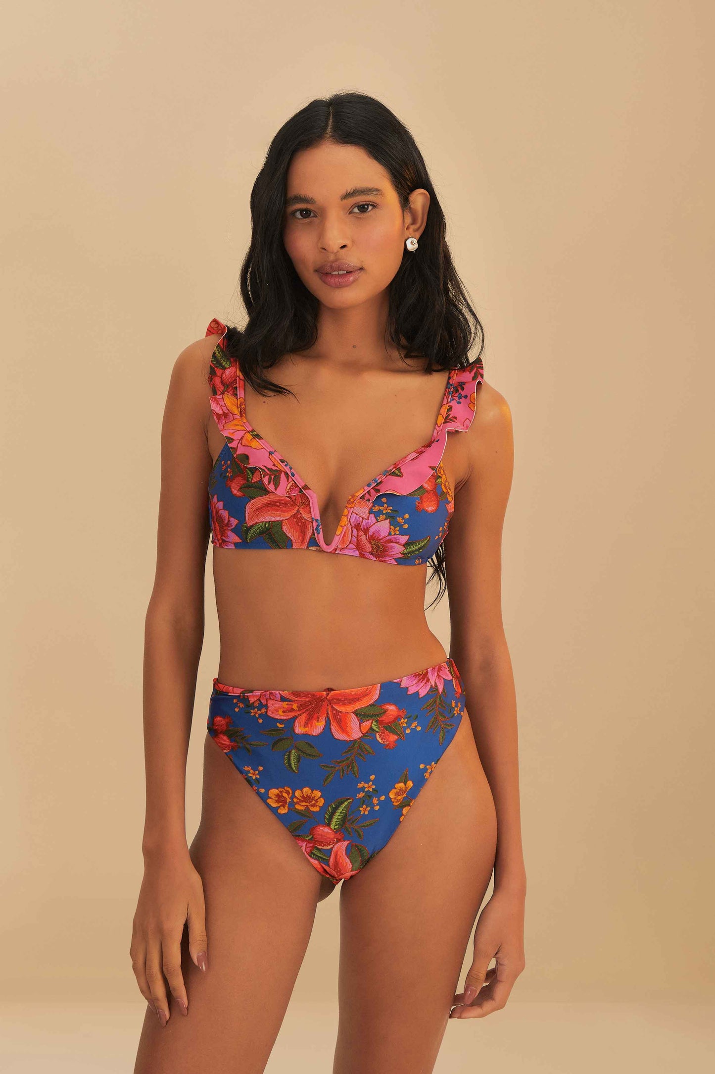 Summer Fruit Under Wire Bikini Top