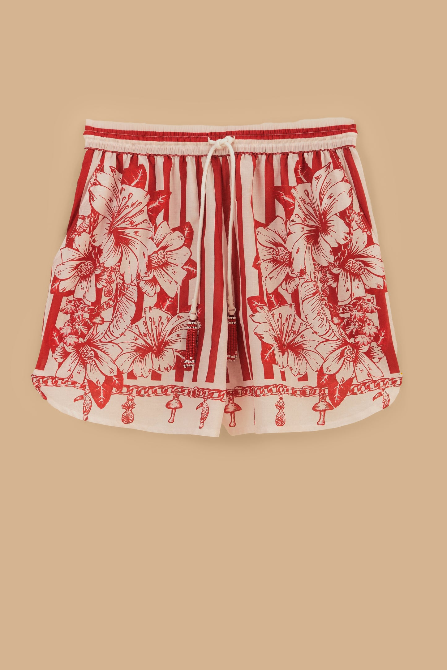 FARM Rio model wearing the Floral Chains Shorts