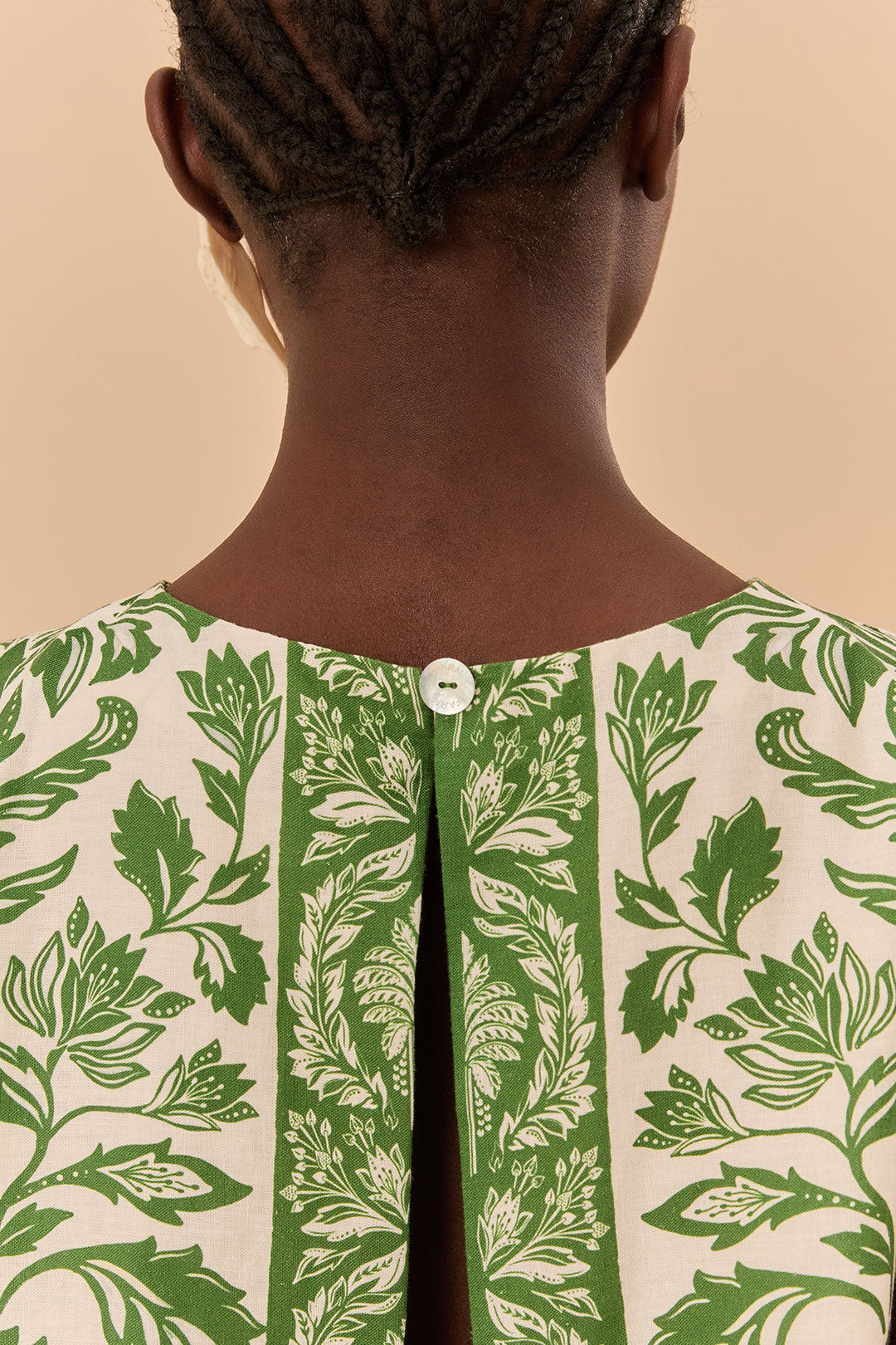 Delicate Tapestry Green Blouse