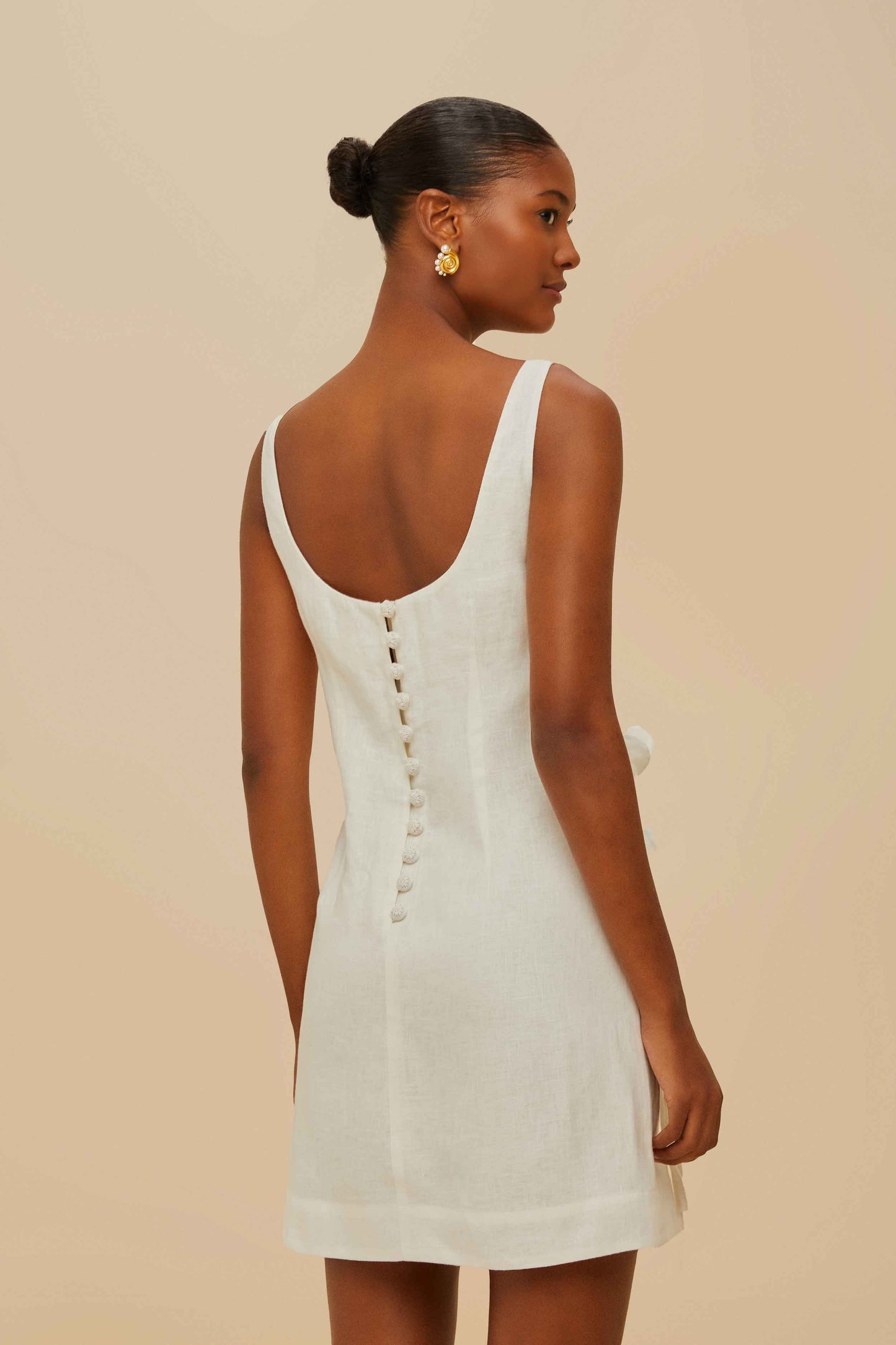 Off-White Mini Dress Sleeveless