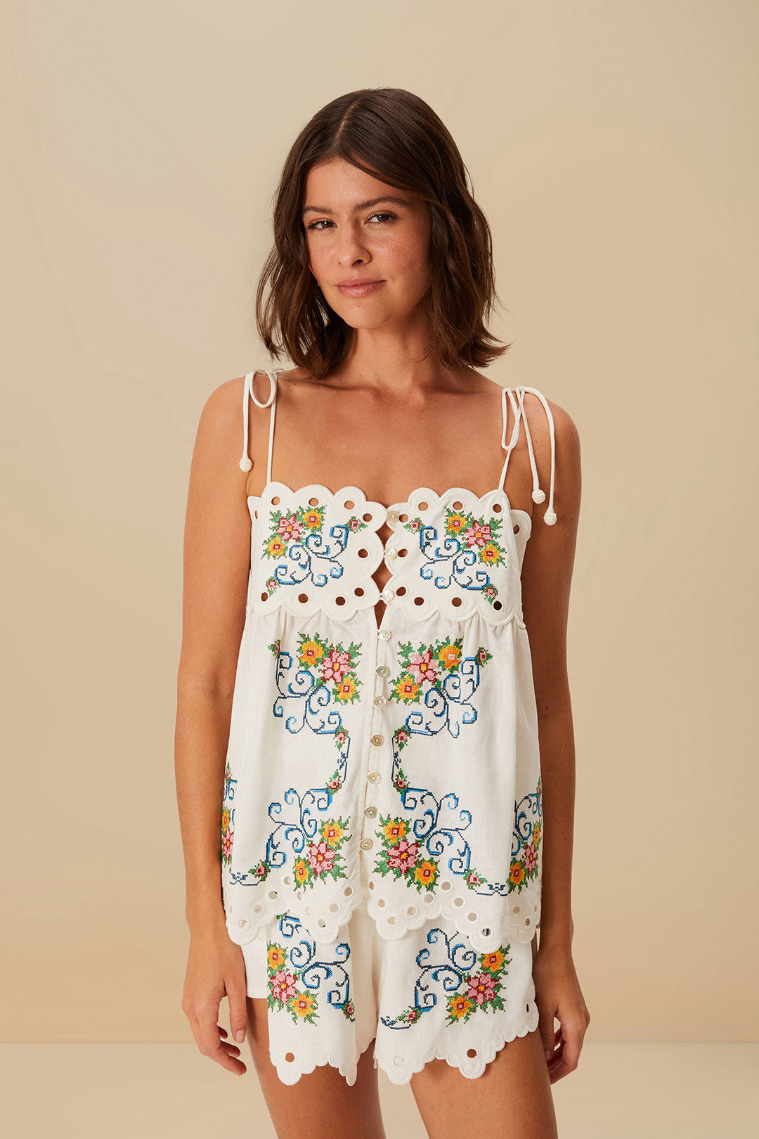 Grandmas Treasure Off-White Shorts