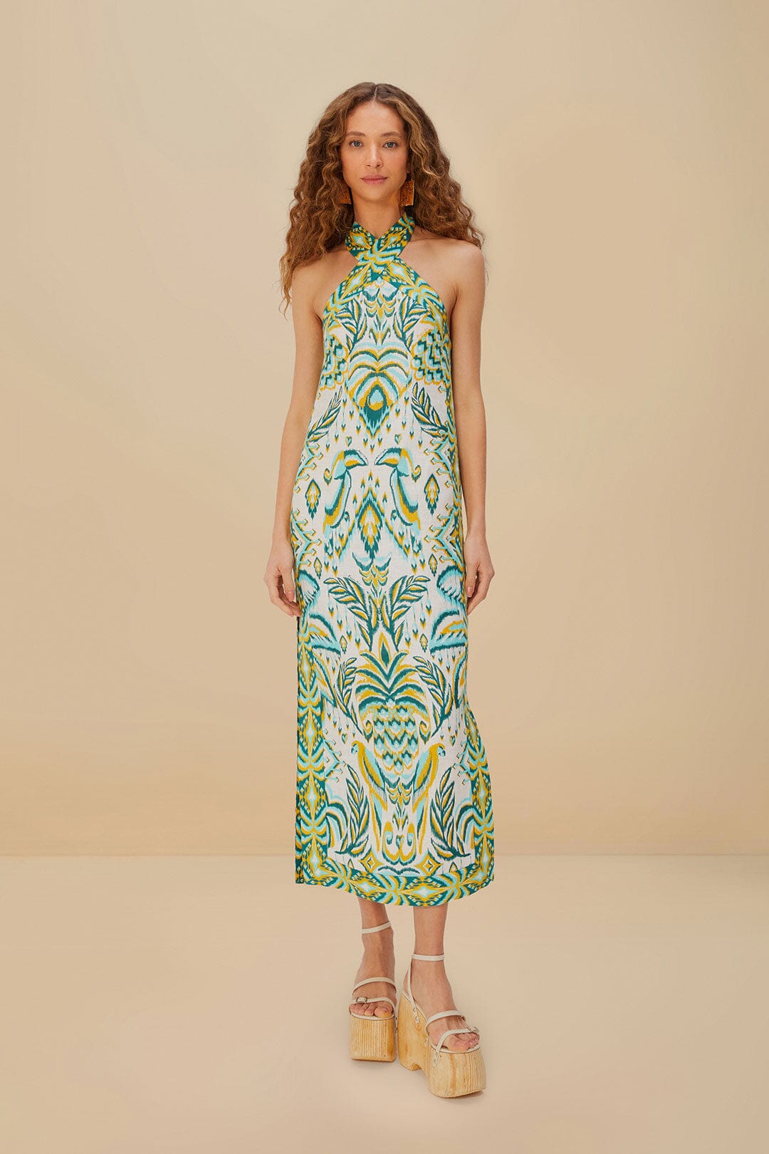 Tapestry Tapestry Euroflax ™ Off-White Trapical Euroflax ™ Premium Linen Maxi