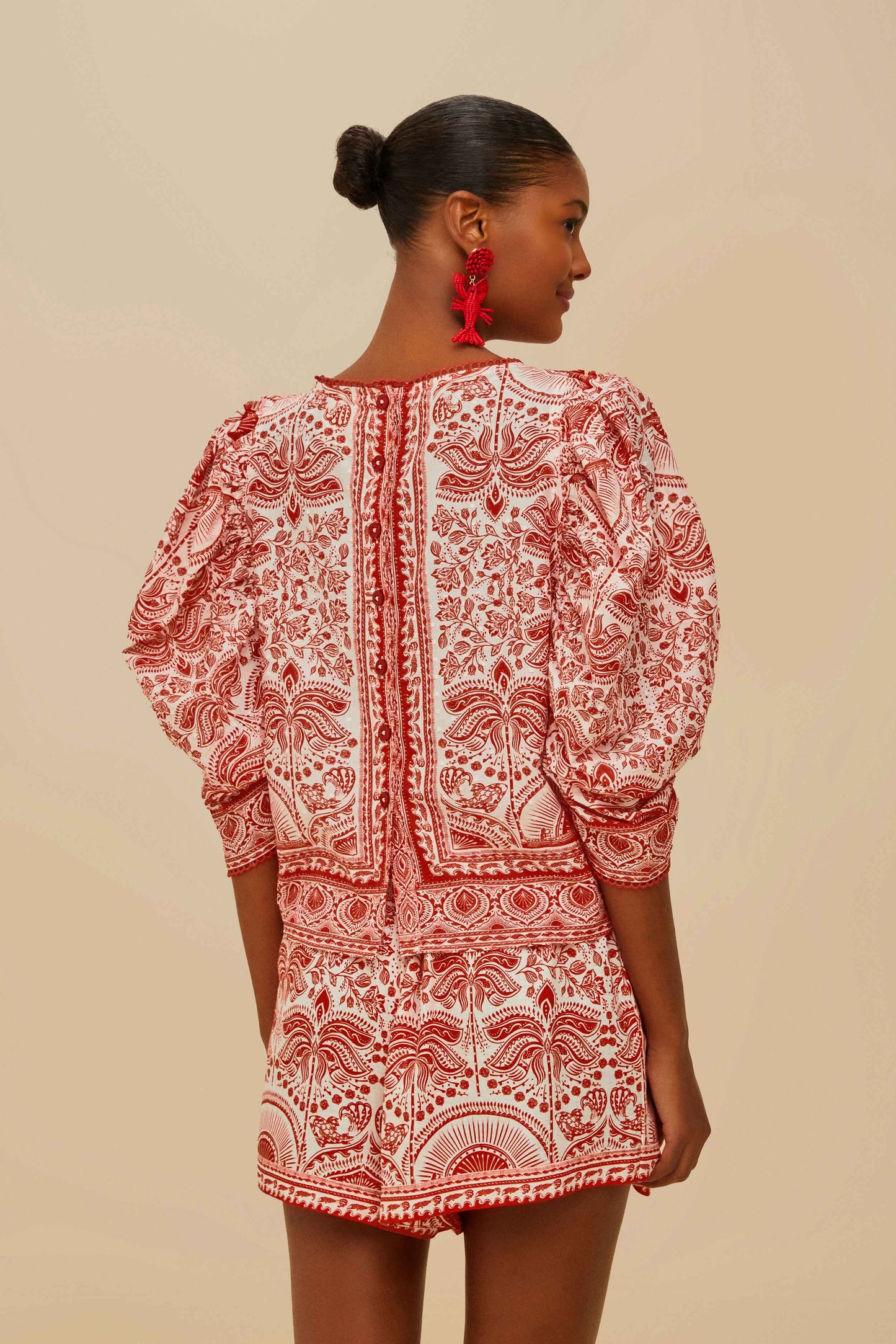 River Ride Red Blouse