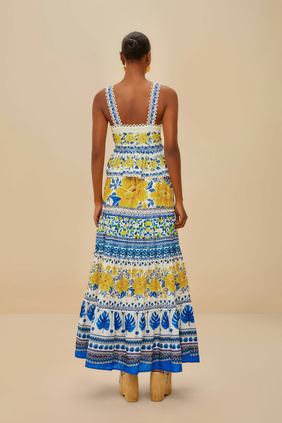 أبيض Zuli Low Low Rise Maxi Skirt