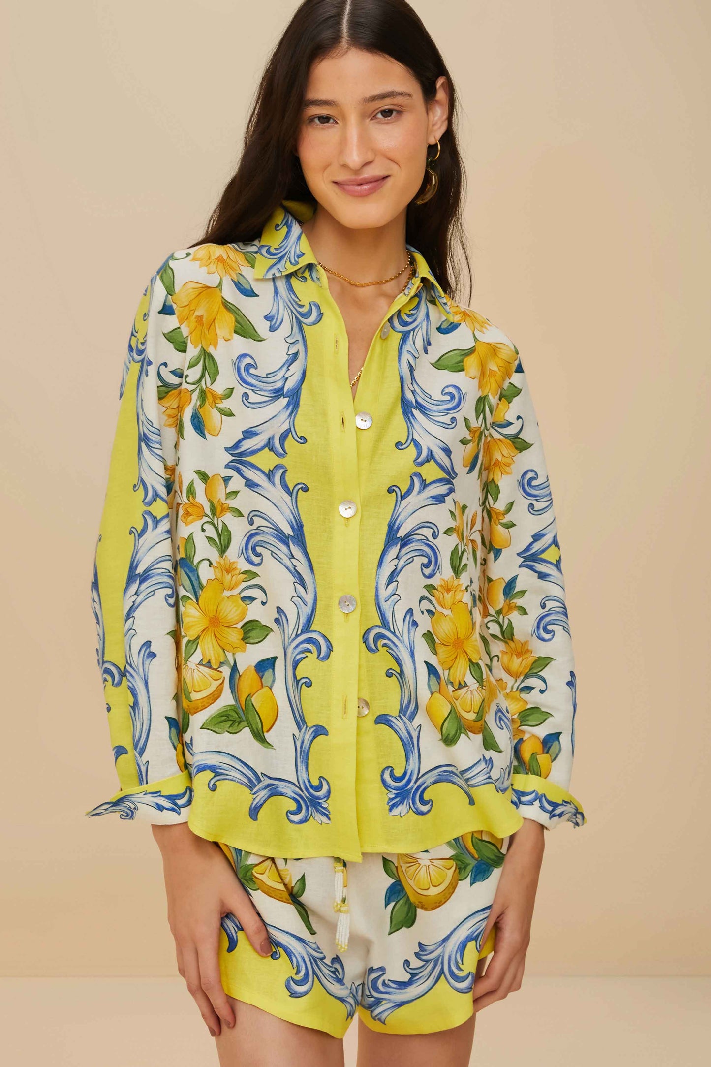Sicily Scarf Off-White Shirt