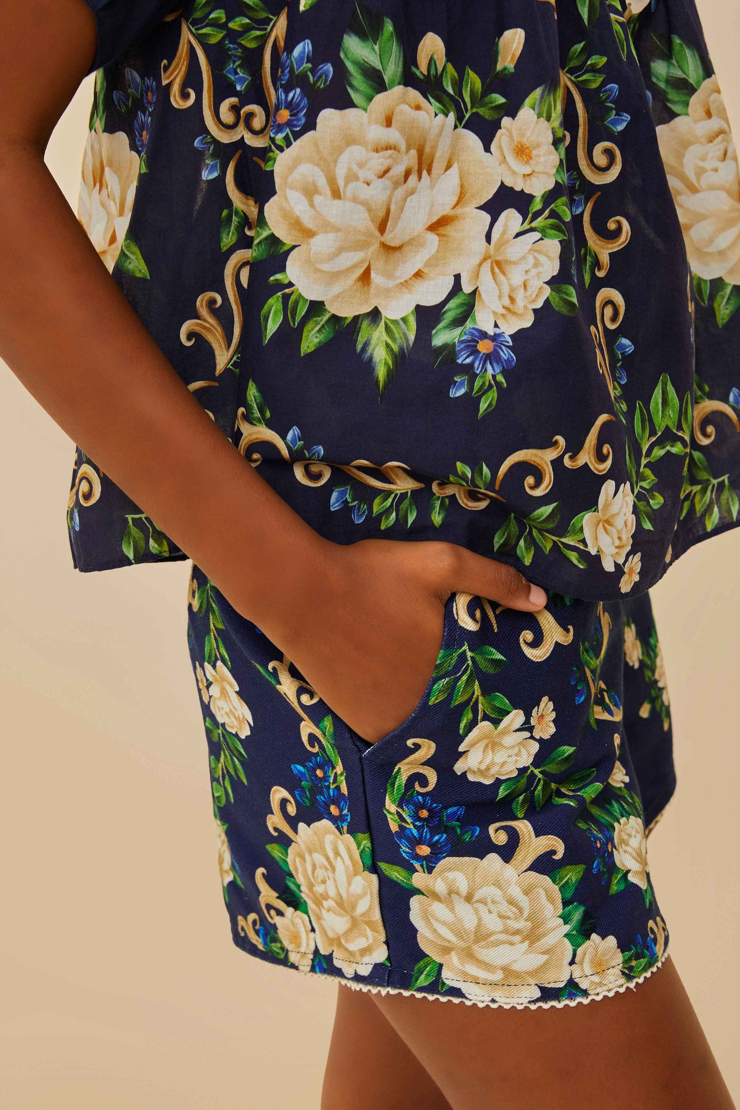 Flower Tapestry Shorts