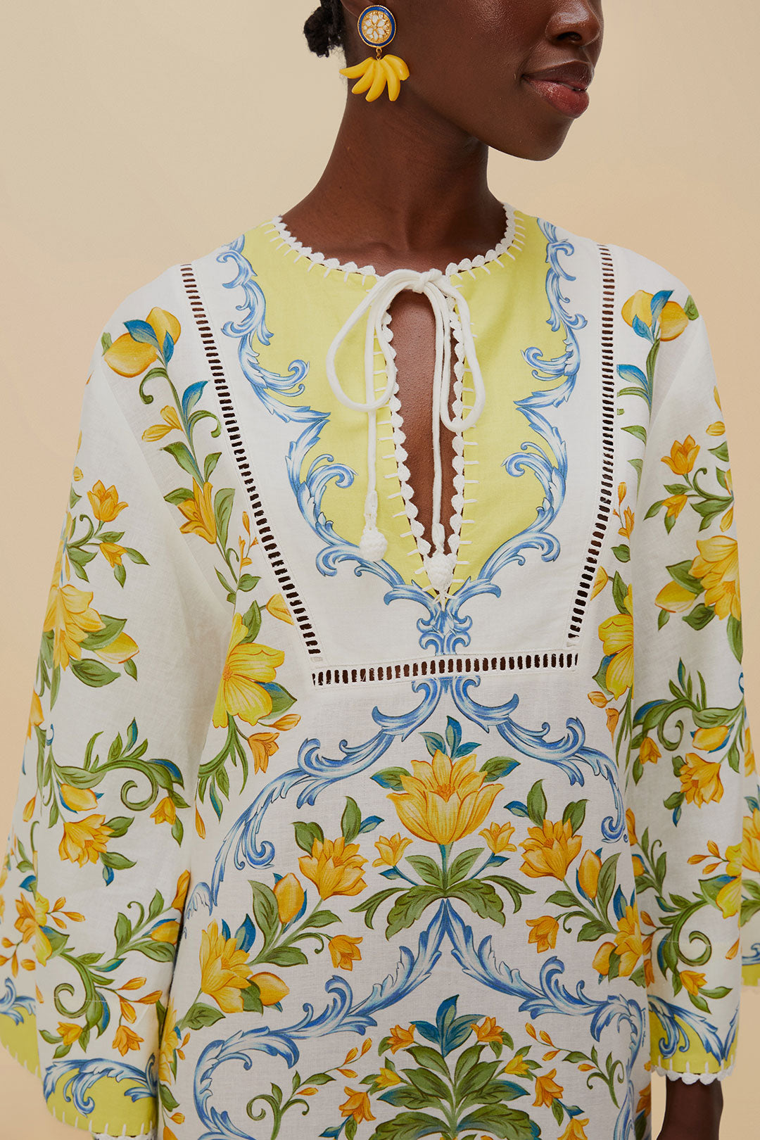 Off-White Sicily Lenzing™ Ecovero™ Euroflax™ Mini Dress