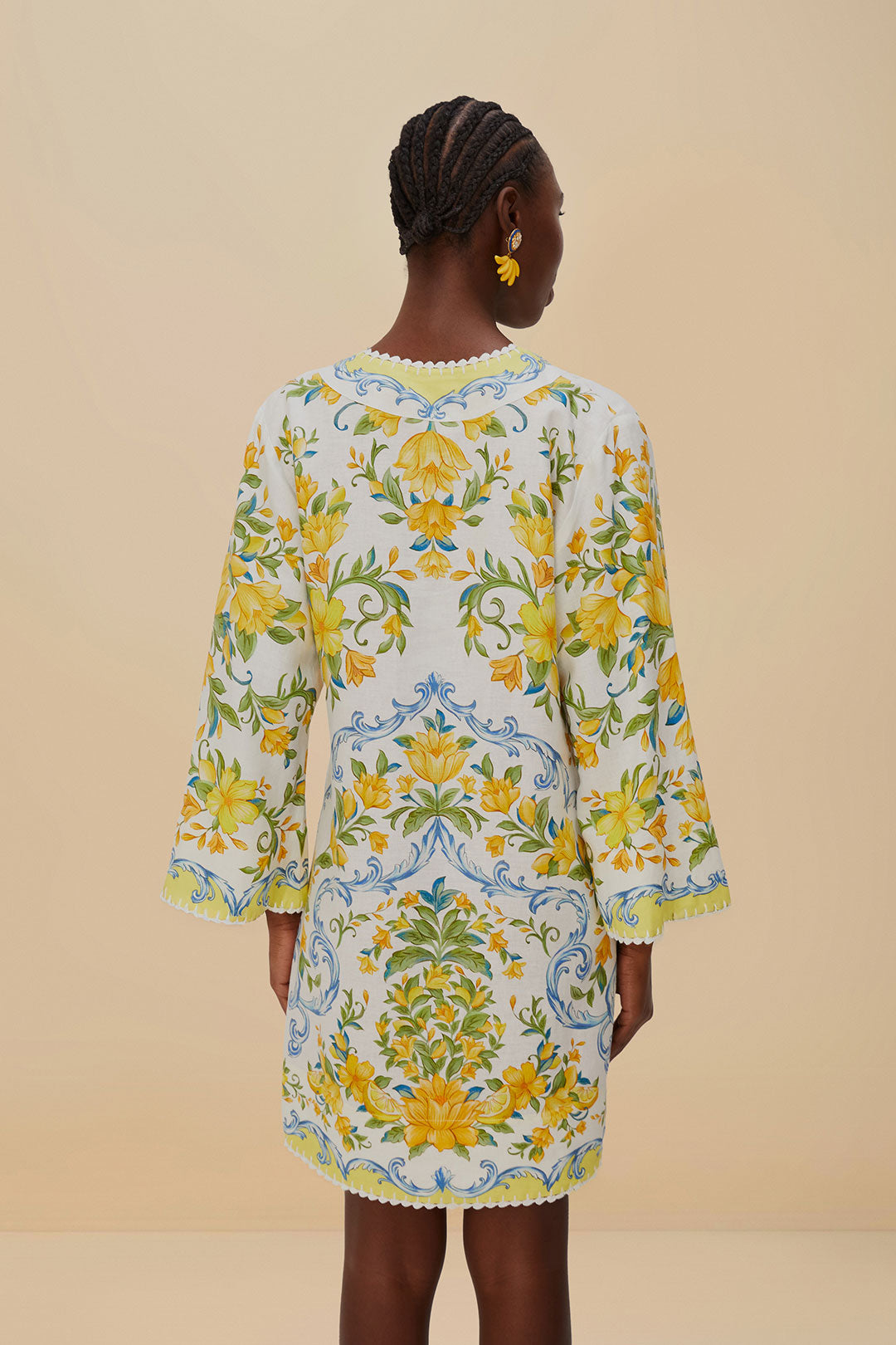 Off-White Sicily Lenzing™ Ecovero™ Euroflax™ Mini Dress