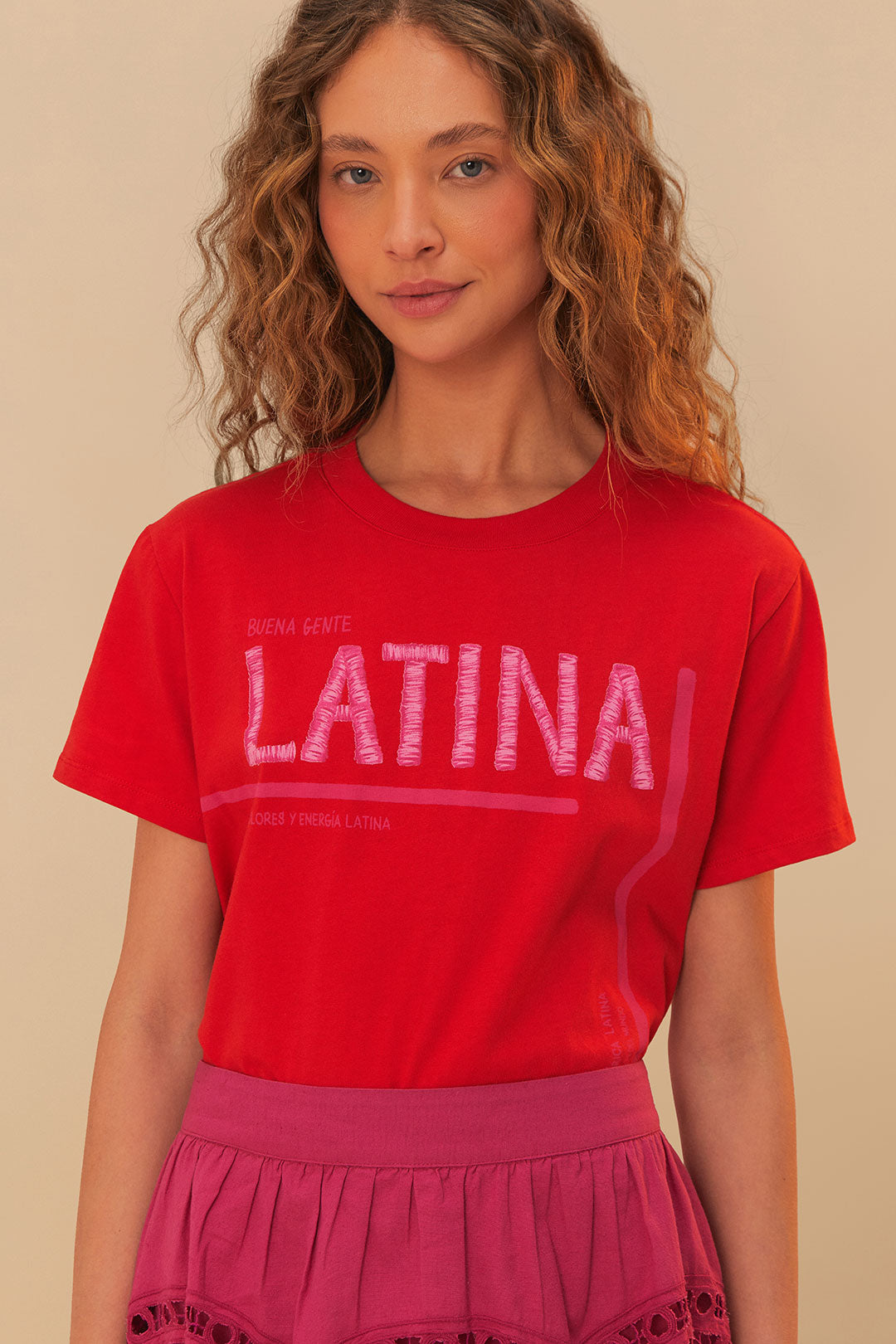 تي شيرت Latina Red Fit