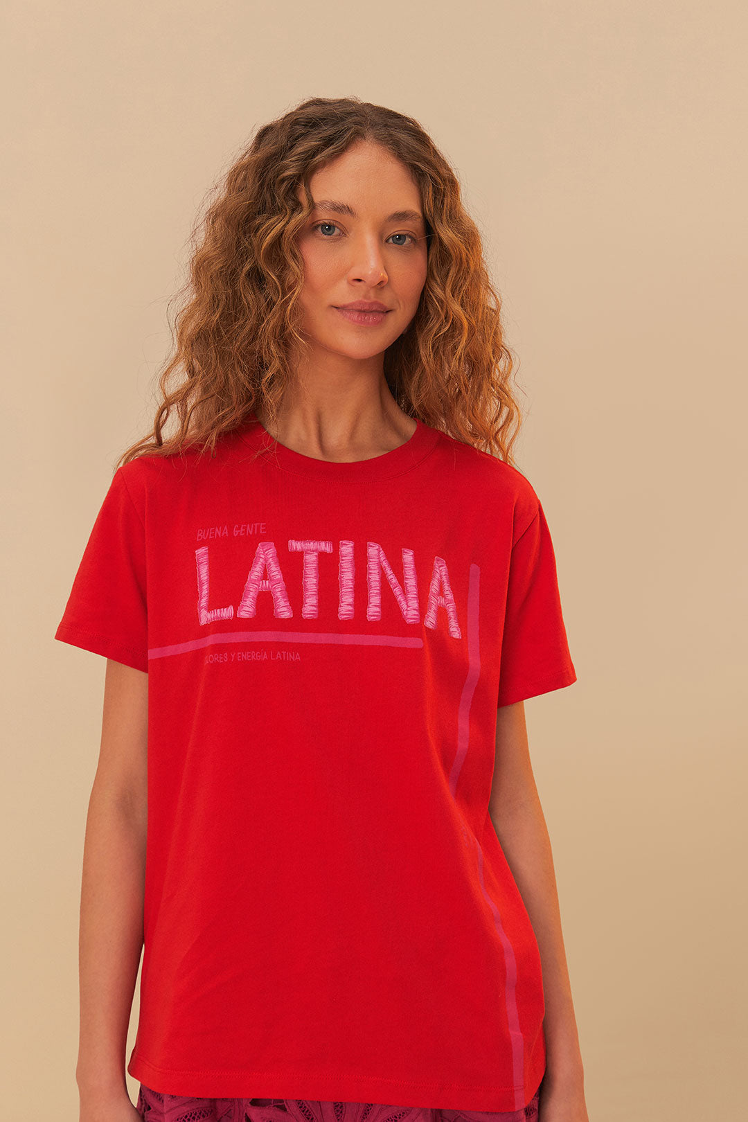 تي شيرت Latina Red Fit
