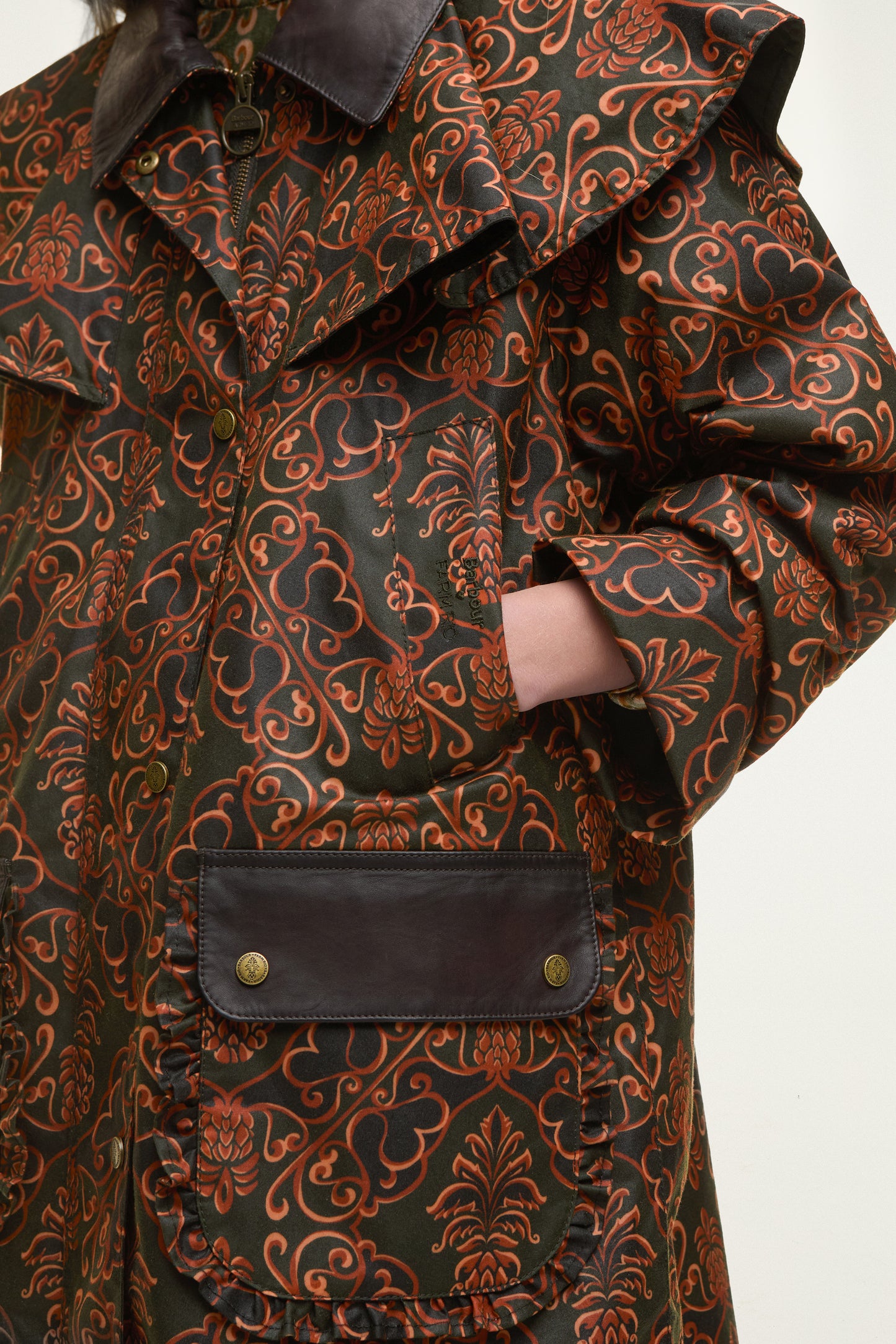 Barbour x Farm Rio Luana Waxed Jacket