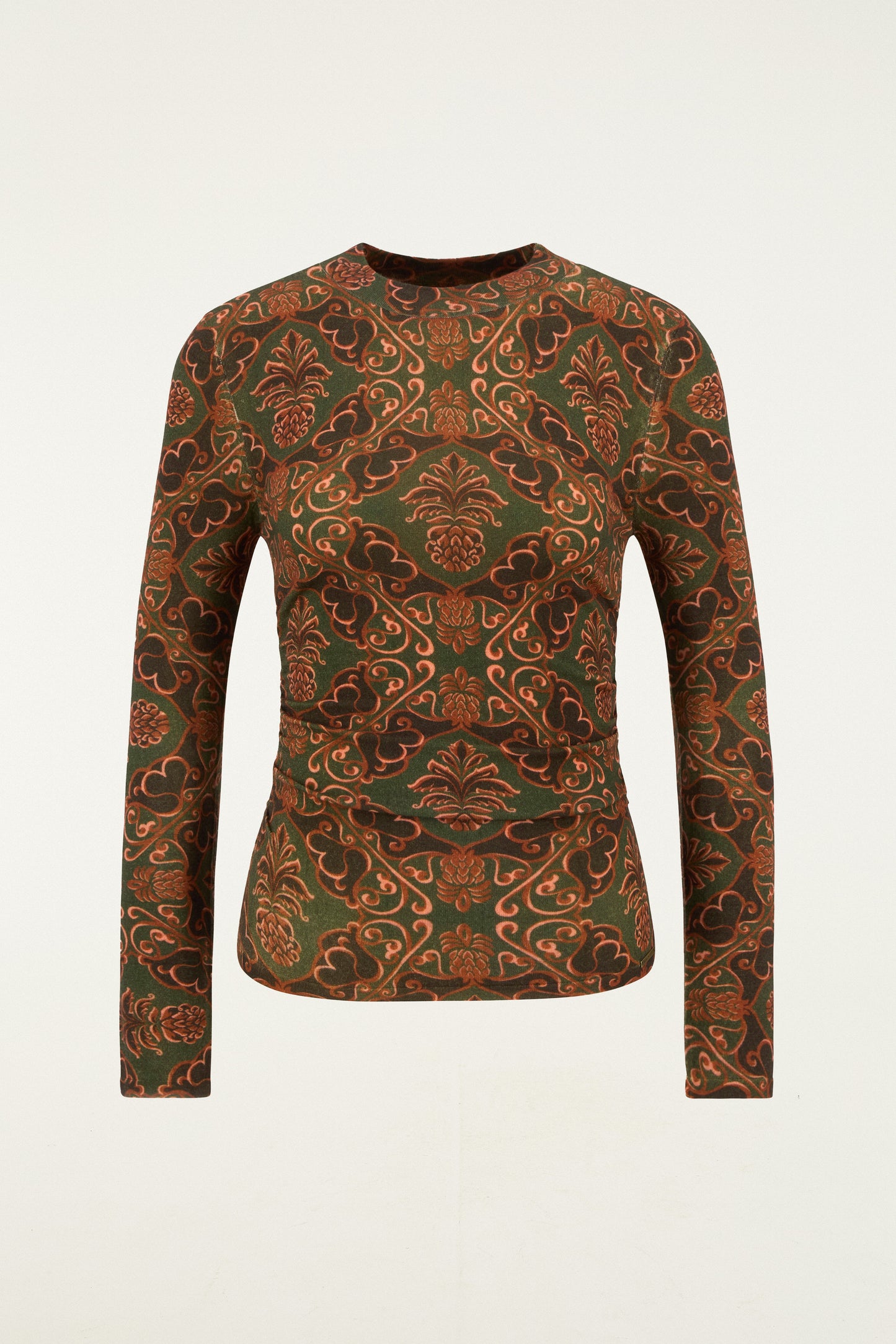 Barbour x Farm Rio Luana Song-Sleeve Knitted Top