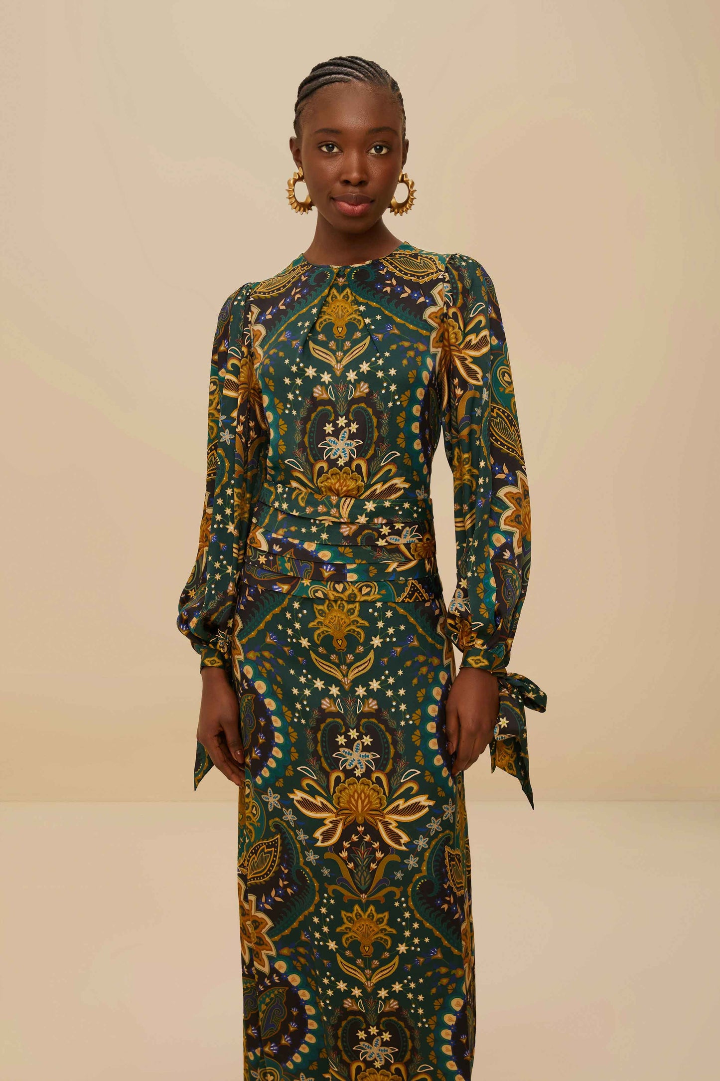 Black Jaipur Lenzing™ Ecovero™ Viscose Maxi Dress