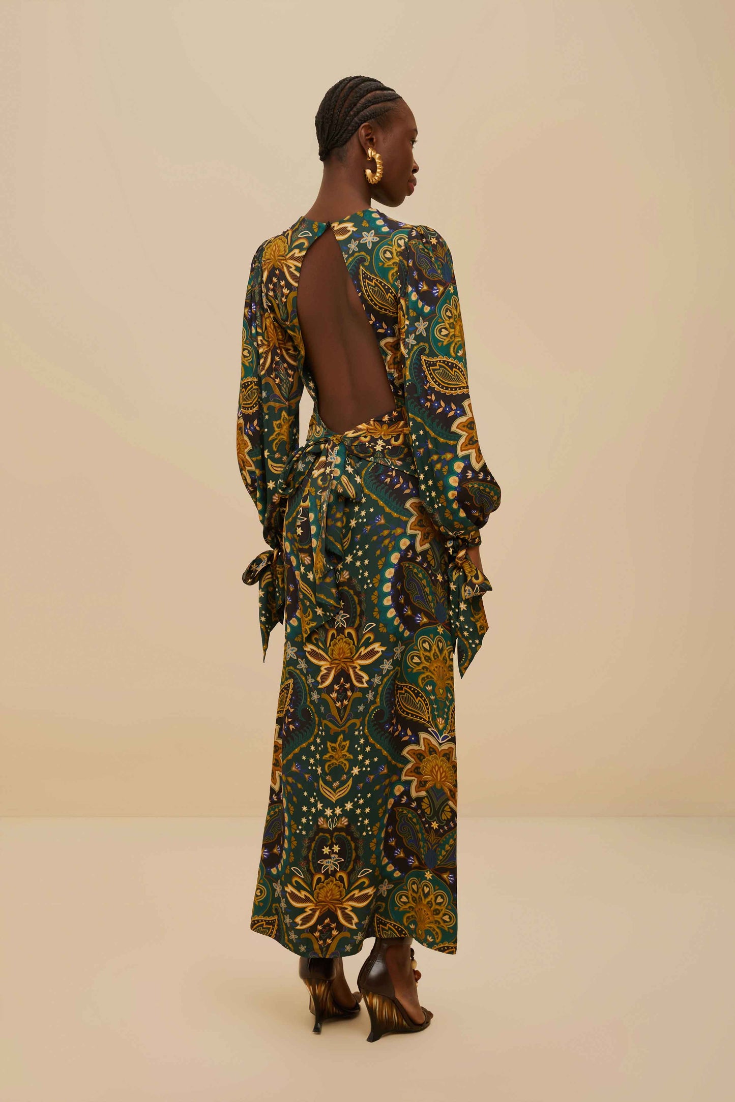 Black Jaipur Lenzing™ Ecovero™ Viscose Maxi Dress