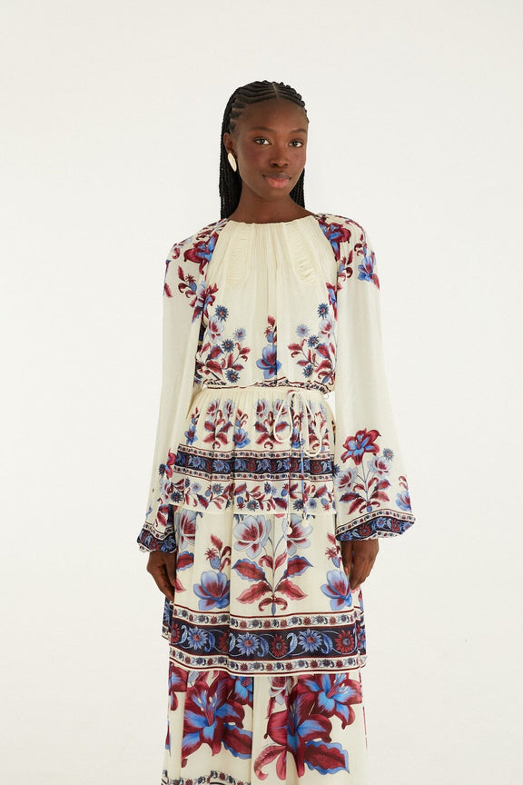 White Malu Winter Cut-Out Long Sleeve Maxi Dress