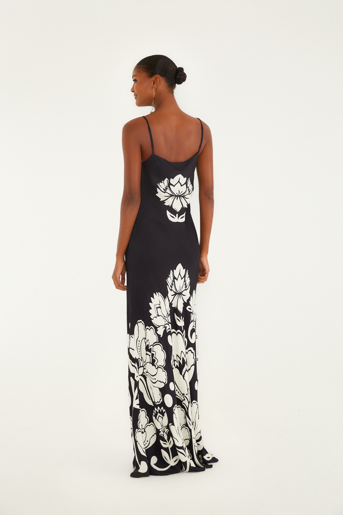 Floral Arabesque Slip Maxi Dress
