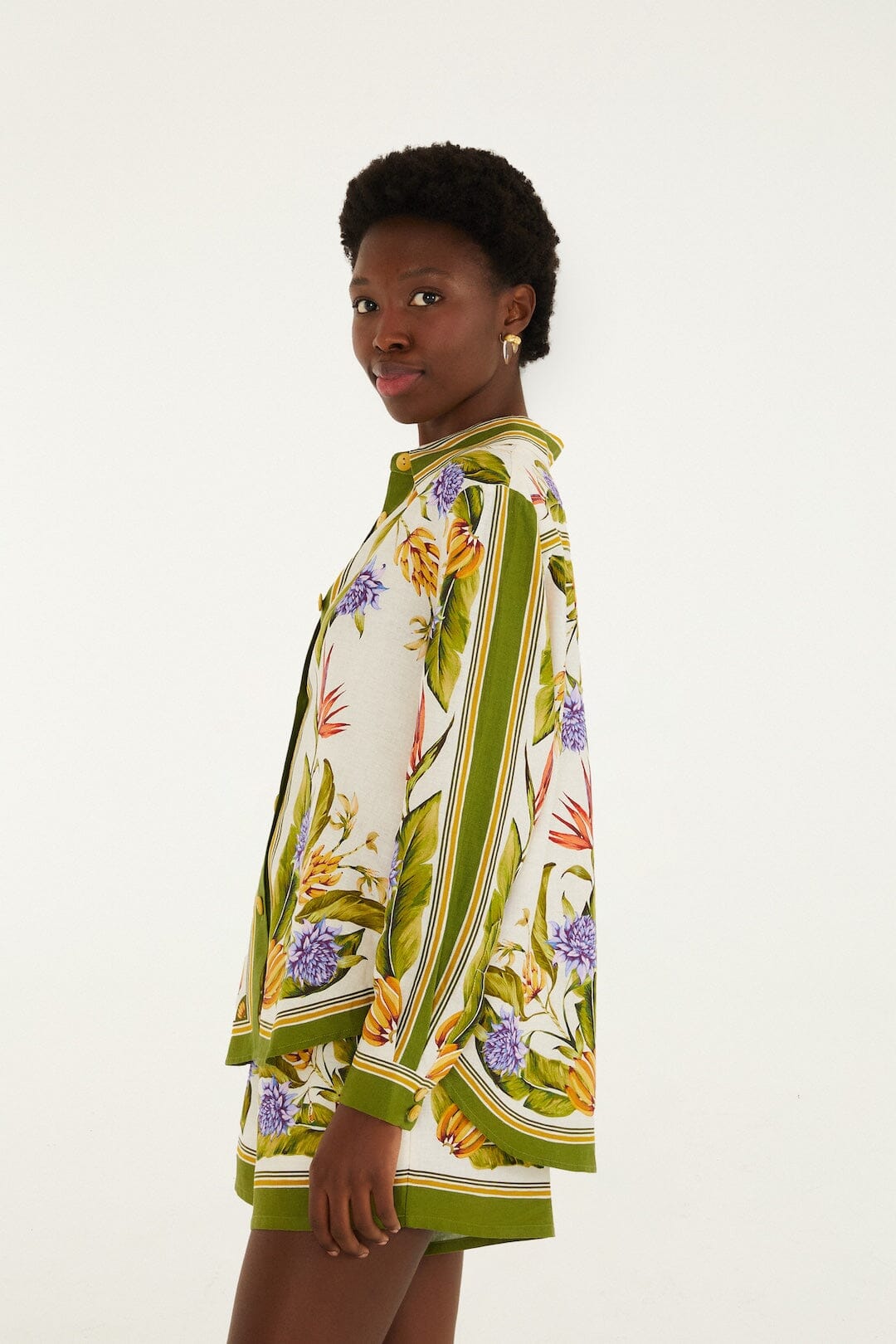 Sand Tropical Scarf Lenzing™ Ecovero™ Euroflax™ Shirt