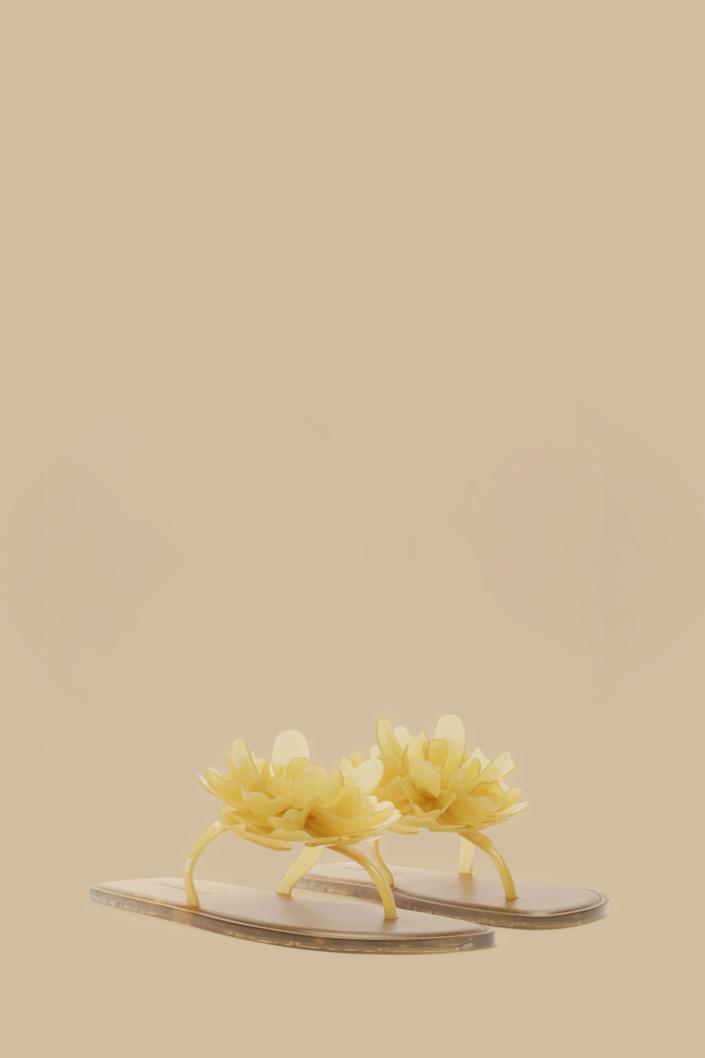 Buttermilk Flower Jelly Flat Sandal
