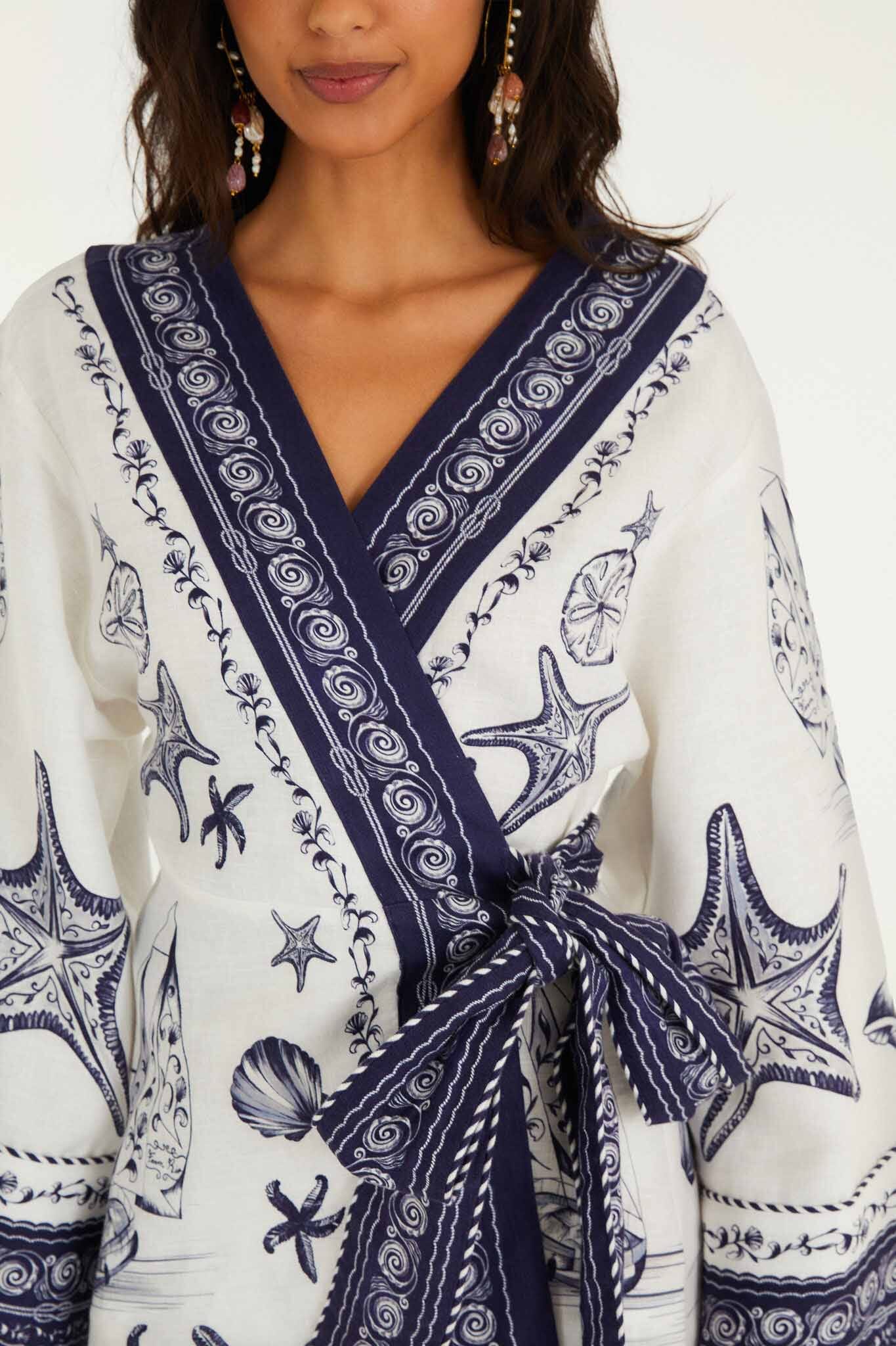 Off-White Coast Scarf Mini Dress