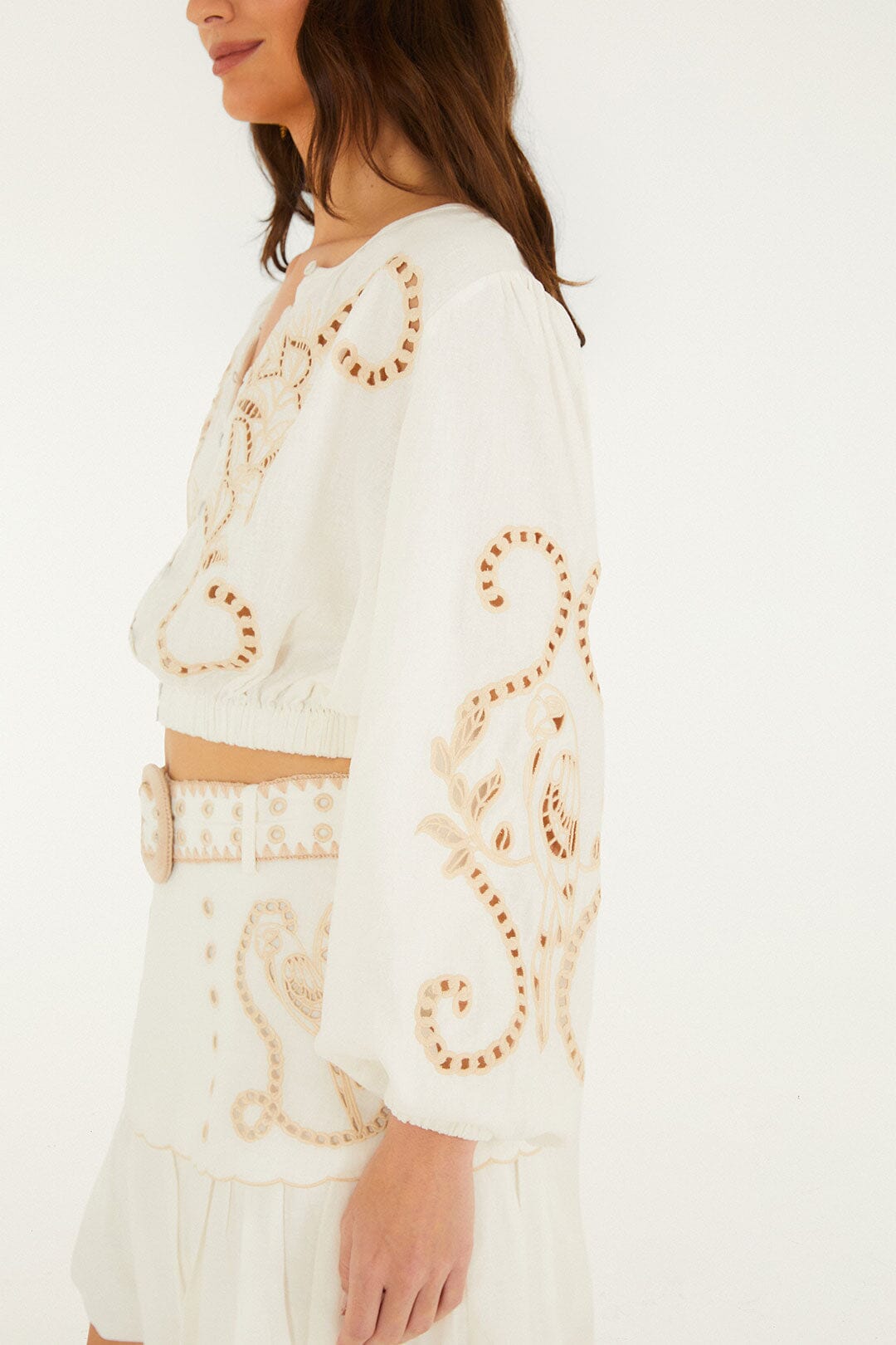 Off-White Richelieu Long Sleeve Blouse