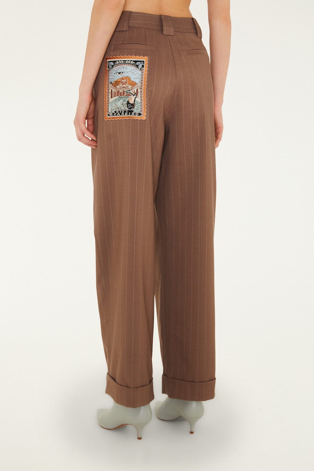 Yarn Dyed Caramel Pants