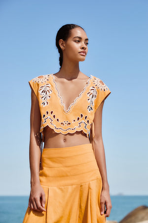 Camel Banana Tree Blouse