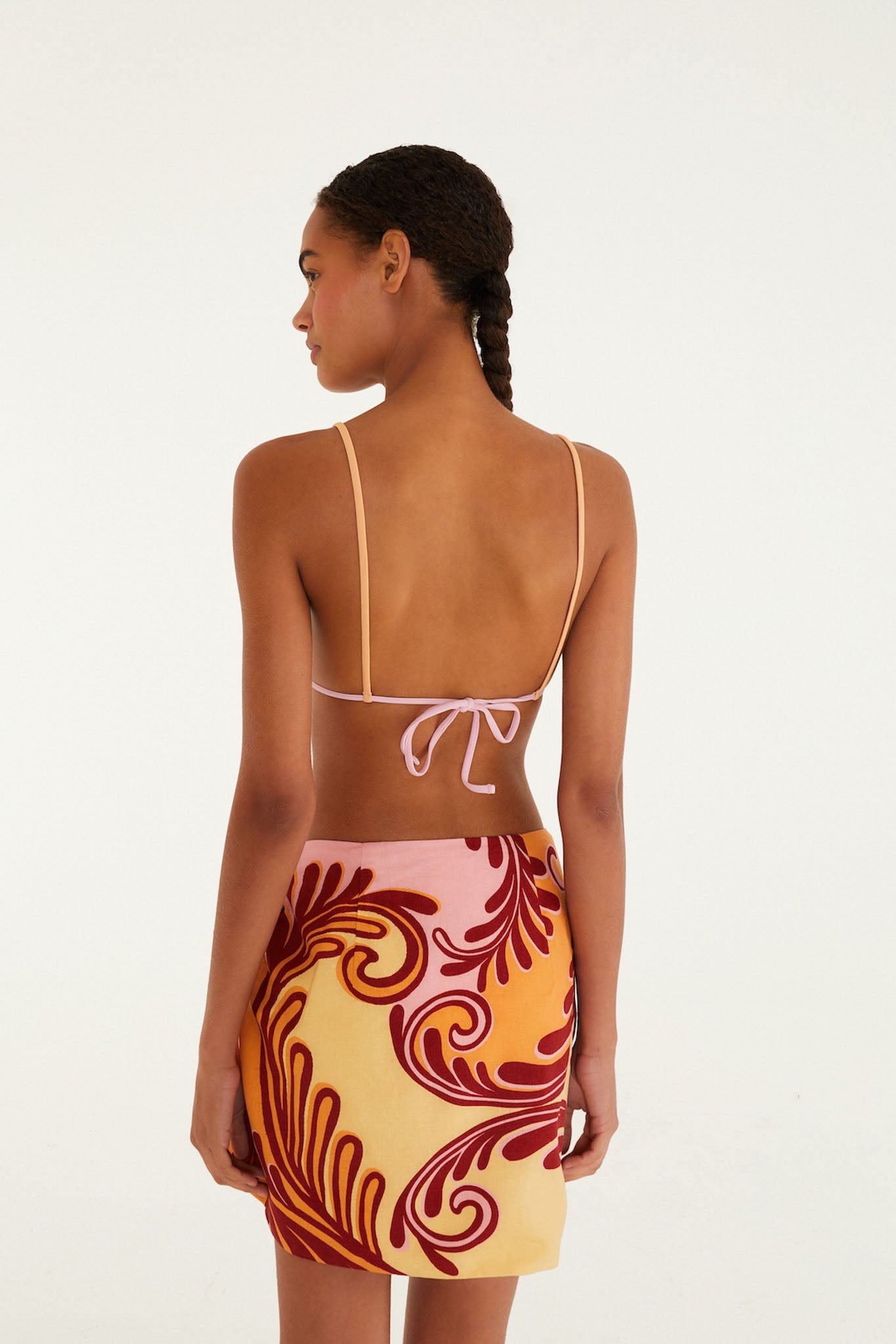 Soft Yellow Arabesc Skirt