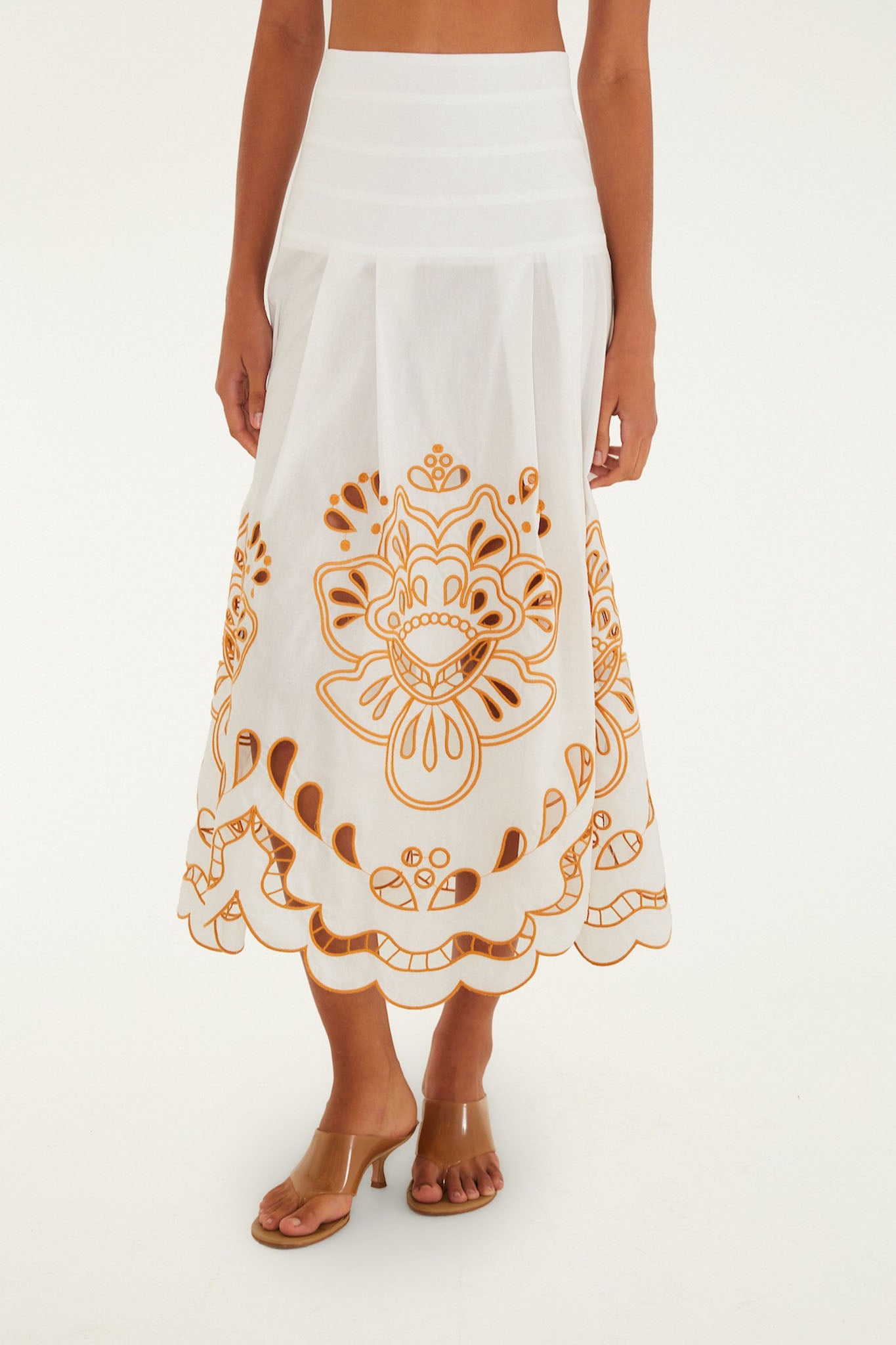 Off-White Tropi Embroidery Skirt