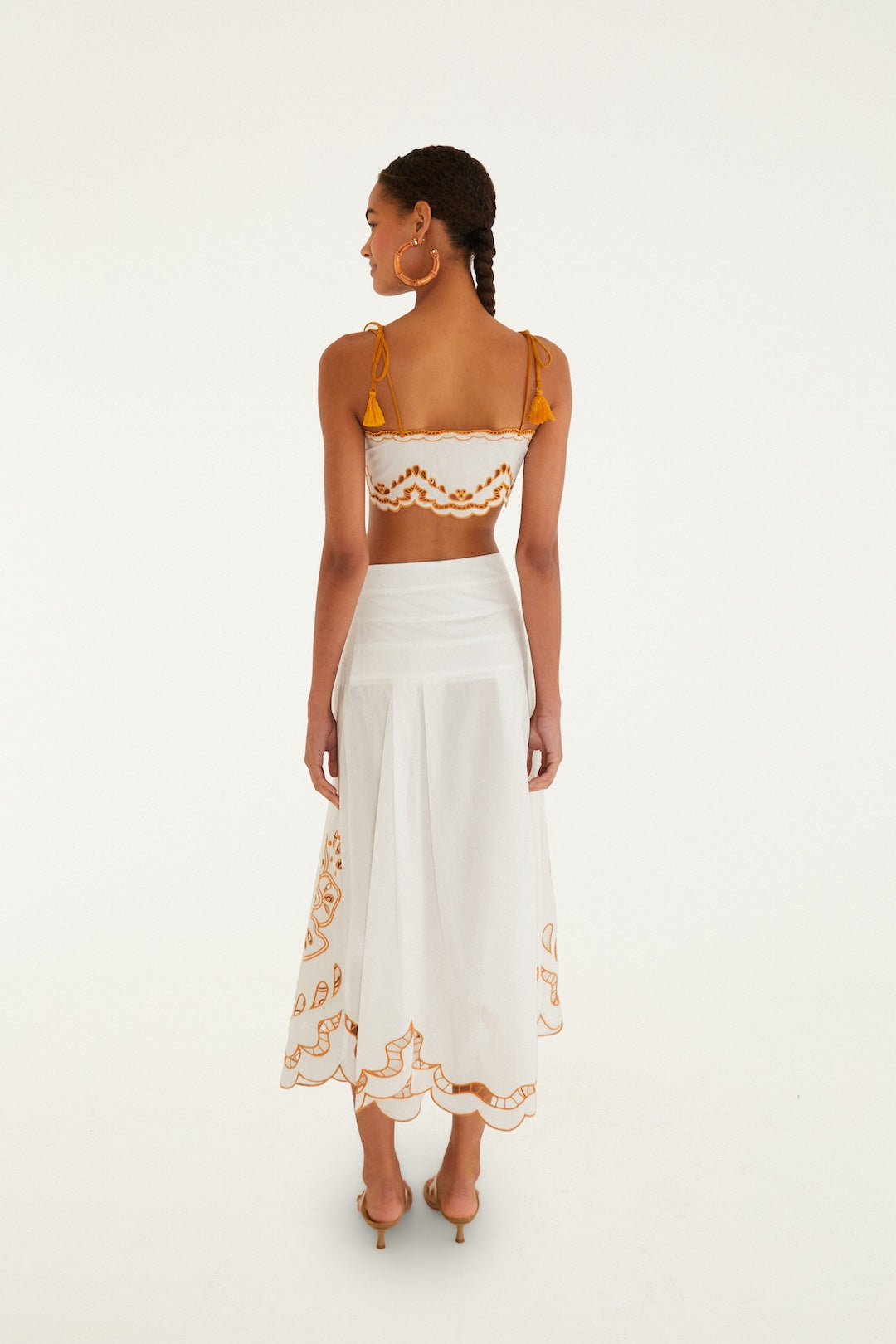 Off-White Tropi Embroidery Skirt