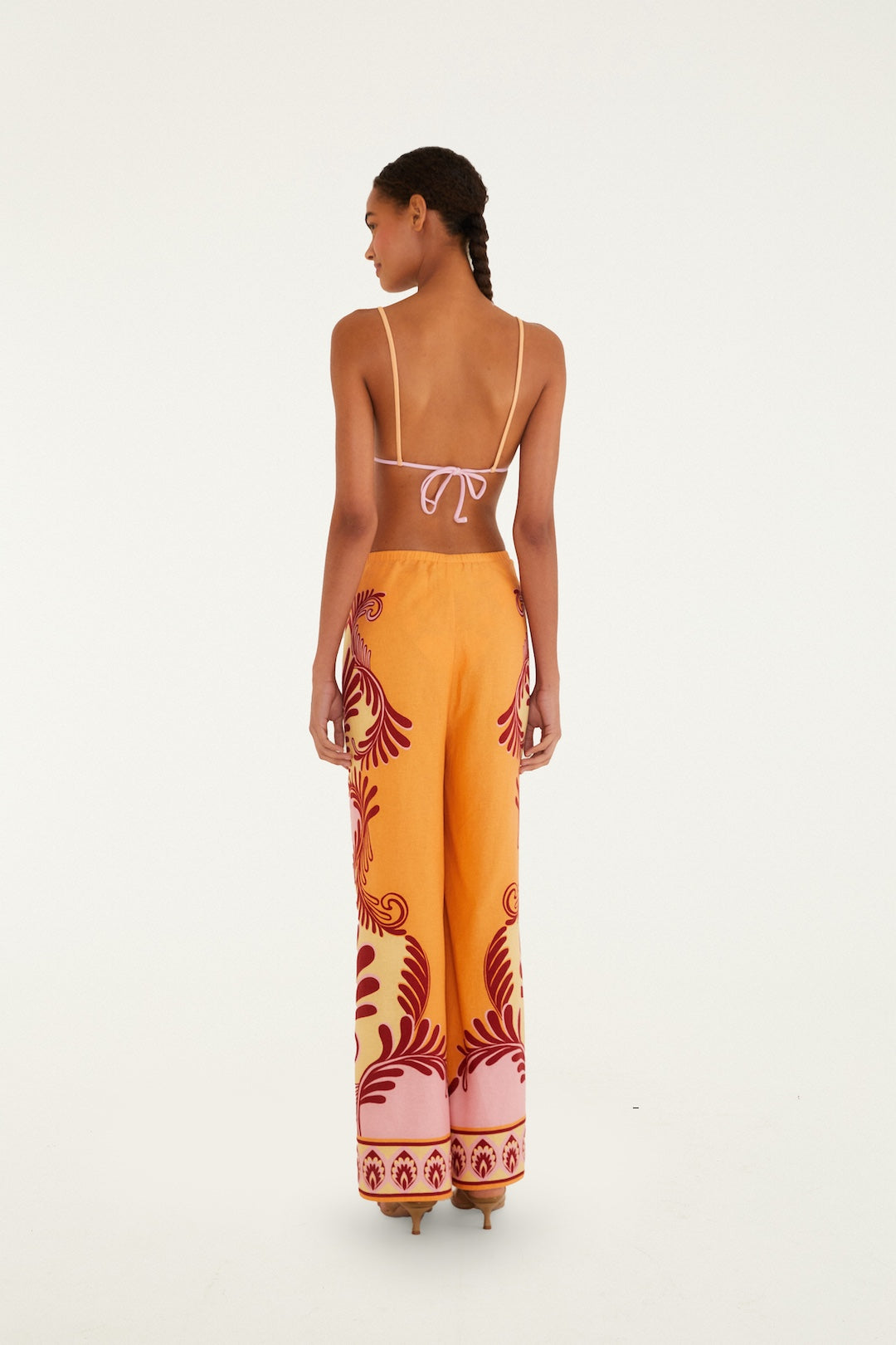 Soft Yellow Arabesc Pants