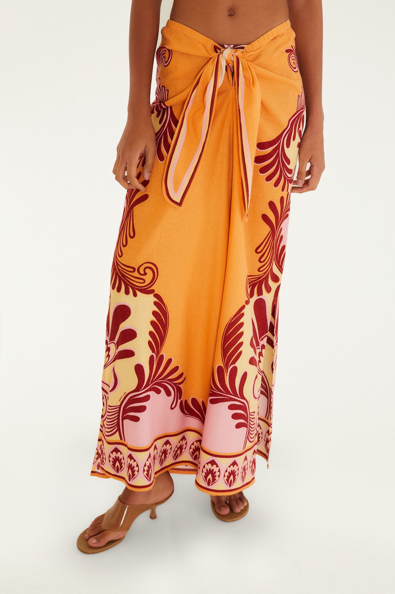 Soft Yellow Arabesc Pants