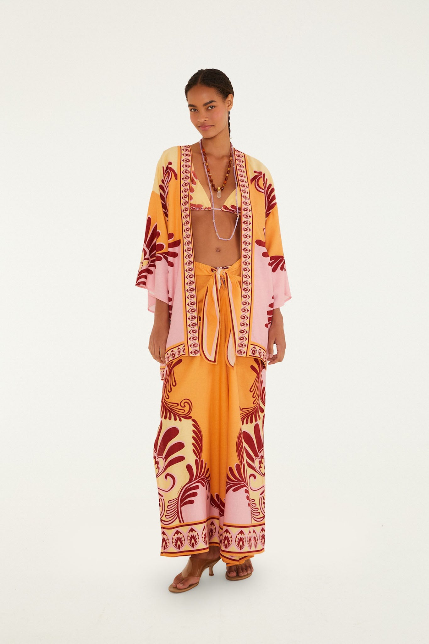 Soft Yellow Arabesc Pants