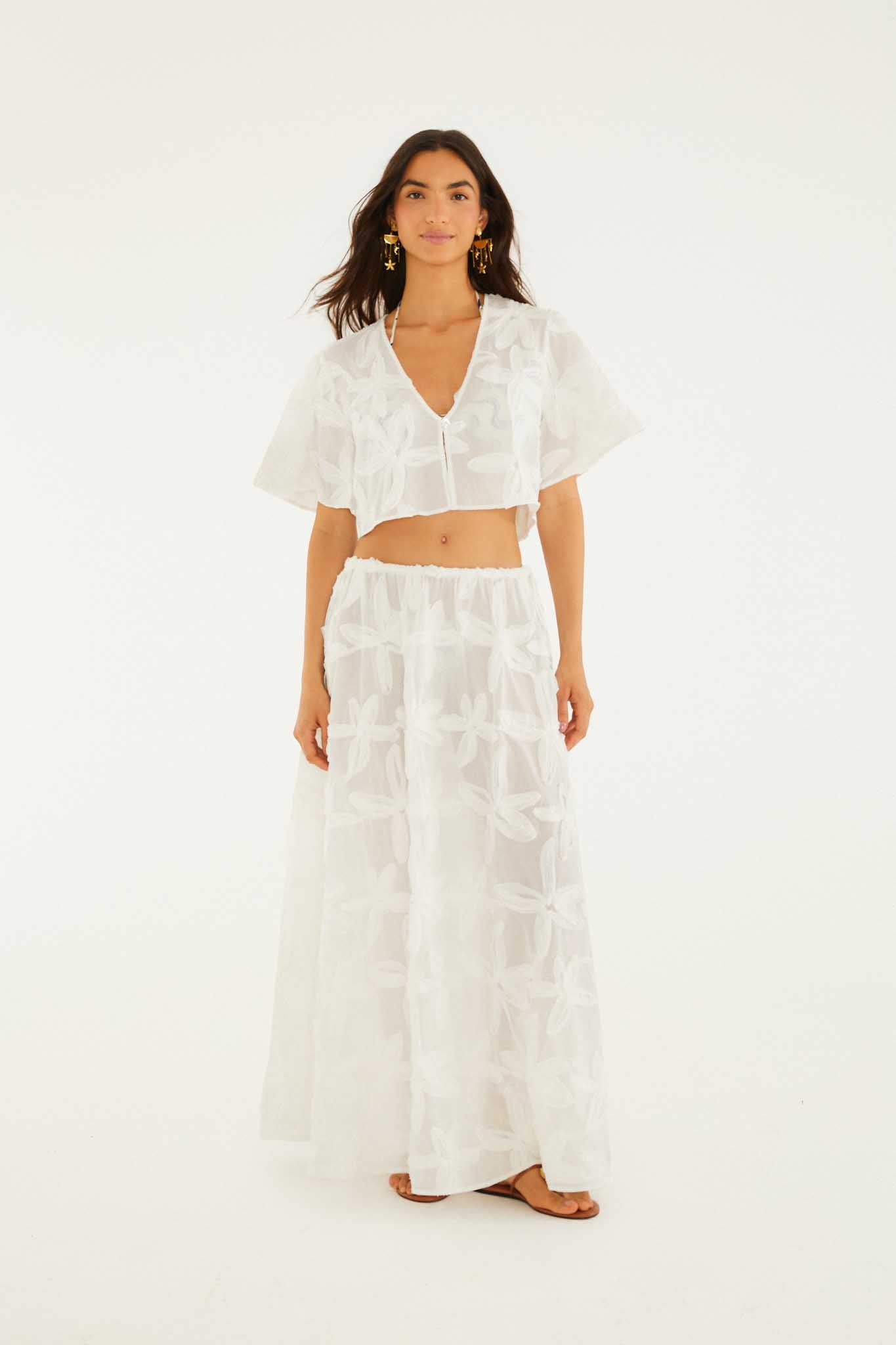 Maxi Skirt With Side Tie