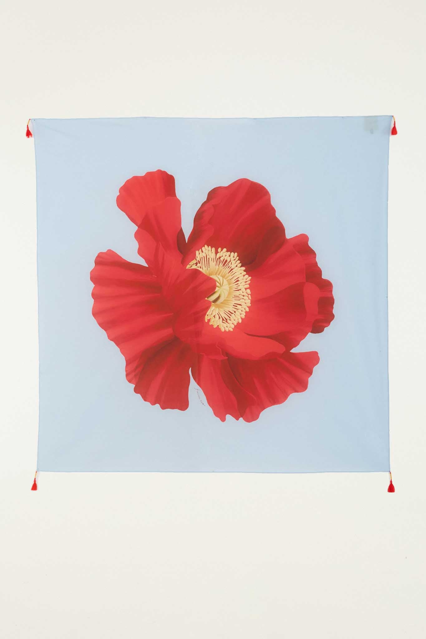 Sarong With Tassel Trim In The Four Corners