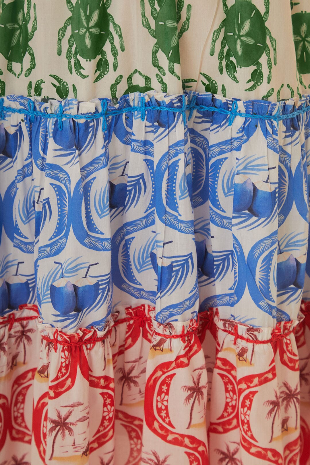 FARM Rio model wearing the Summer Mix Mini Dress