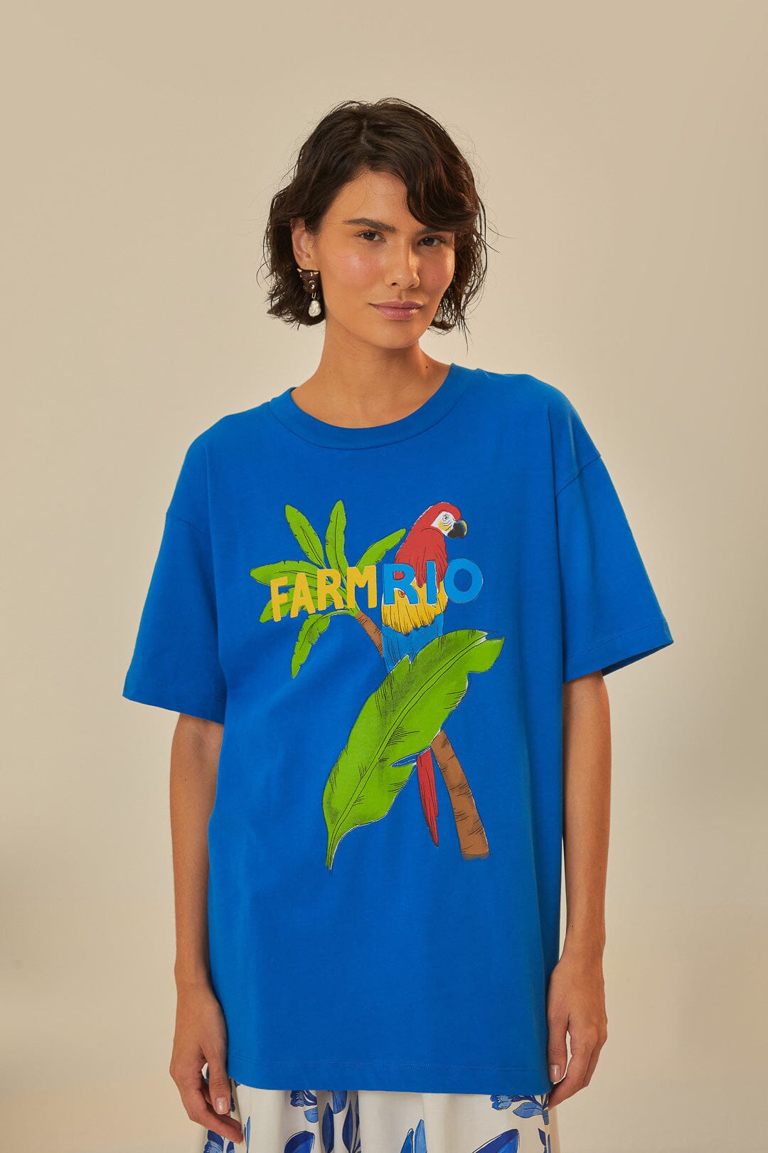 FARM Rio model wearing the Farmrio Relaxed T-Shirt