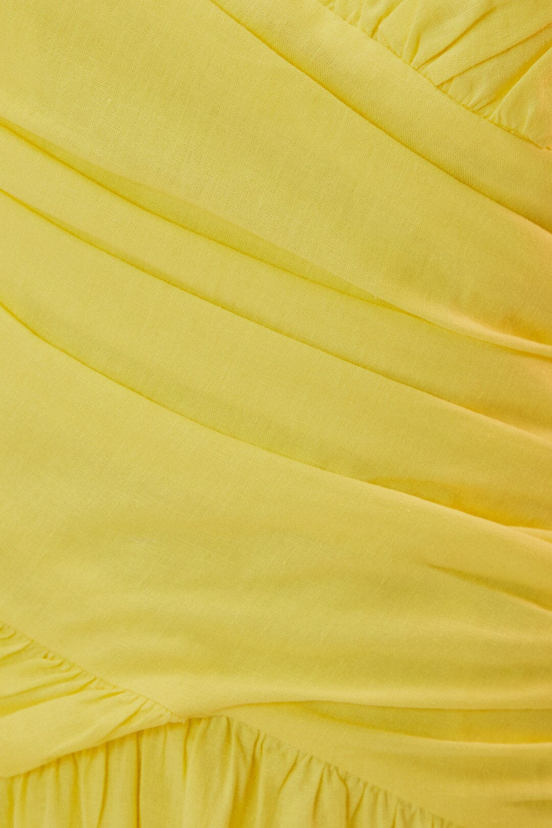 FARM Rio model wearing the Yellow Cross Over Maxi Dress