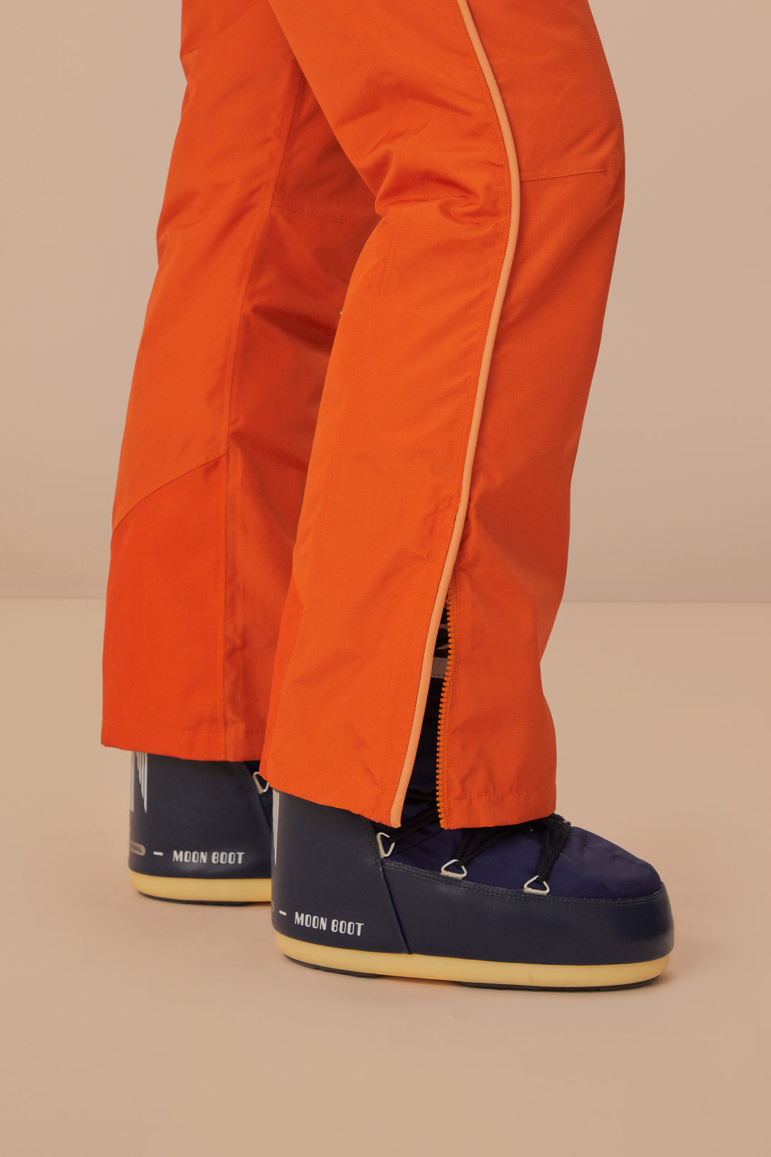 FARM Rio model wearing the Orange Ski Pants