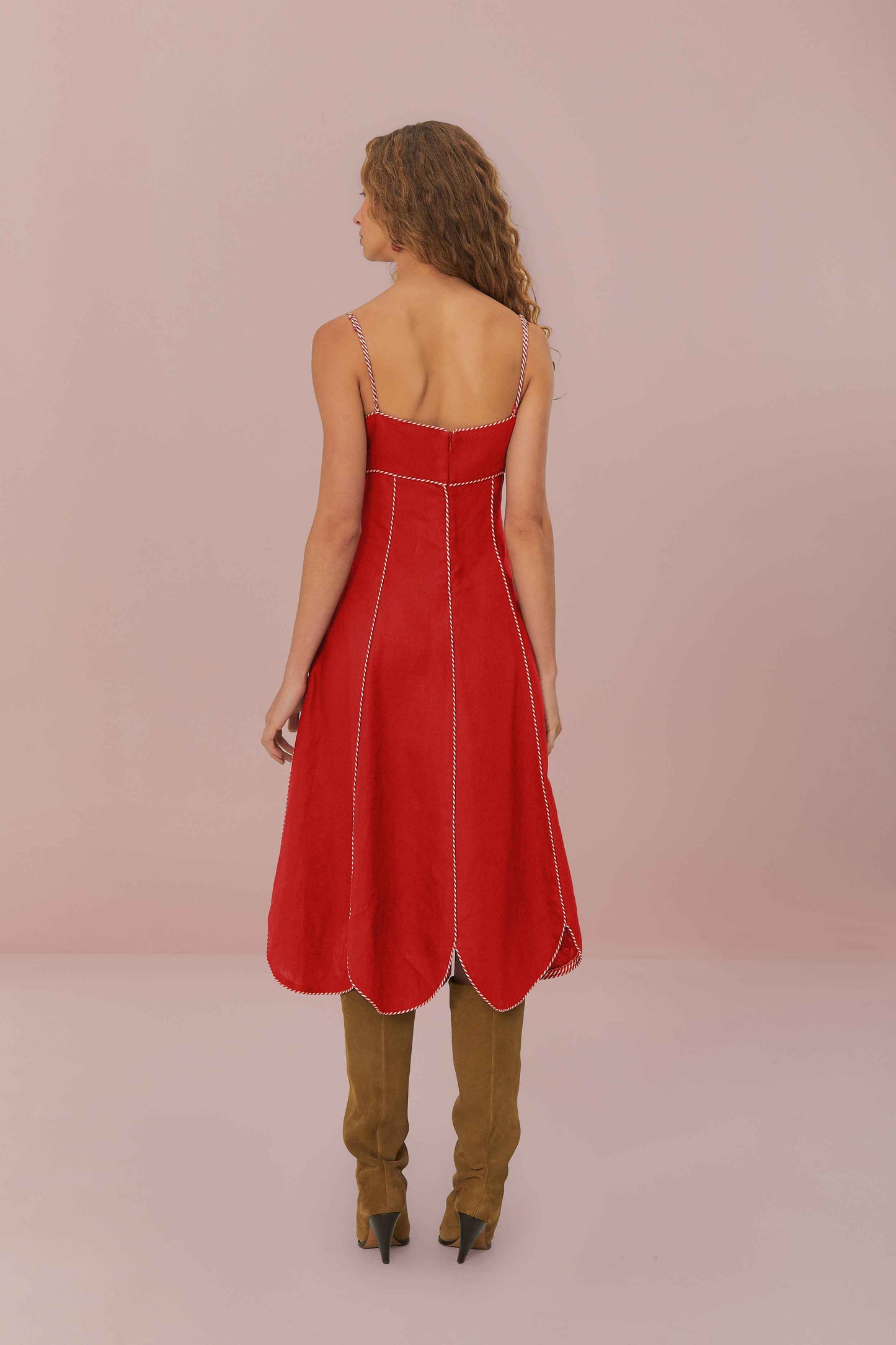Red Sleeveless Maxi Dress