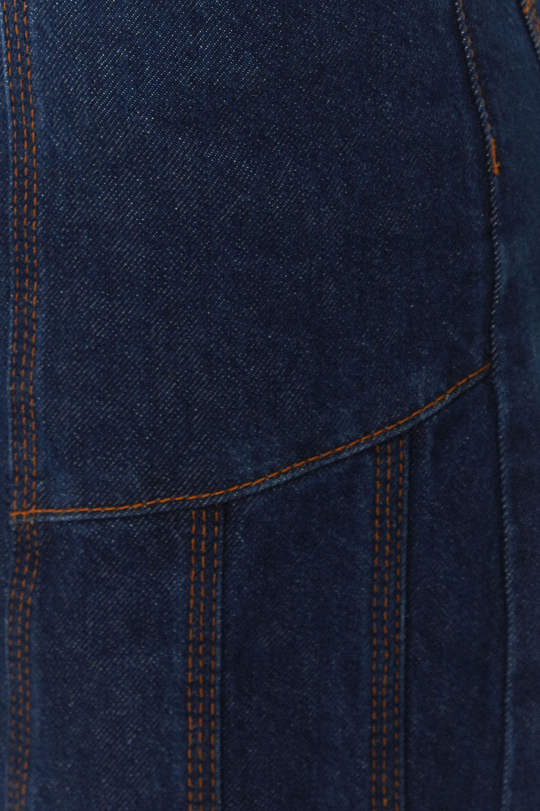 Dark Denim High Waist Snips Pants