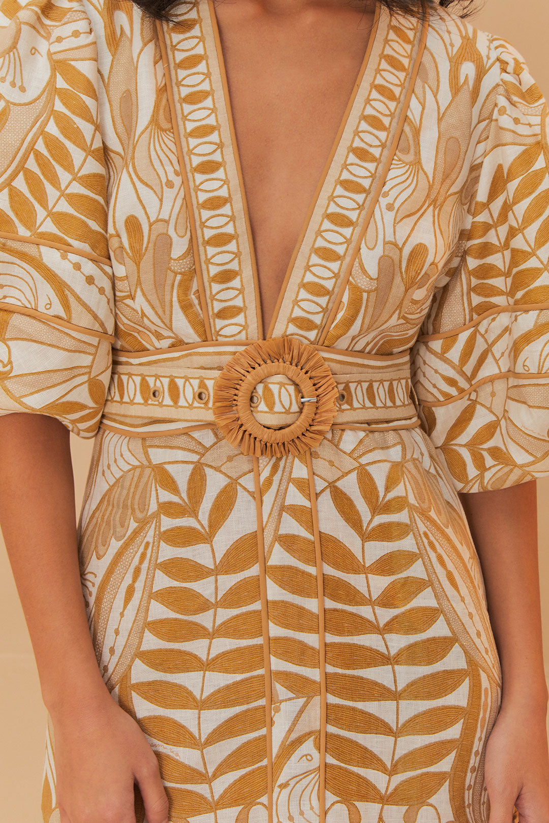 Off-White Lace Nature LENZING™ ECOVERO™ Euroflax™ Mini Dress