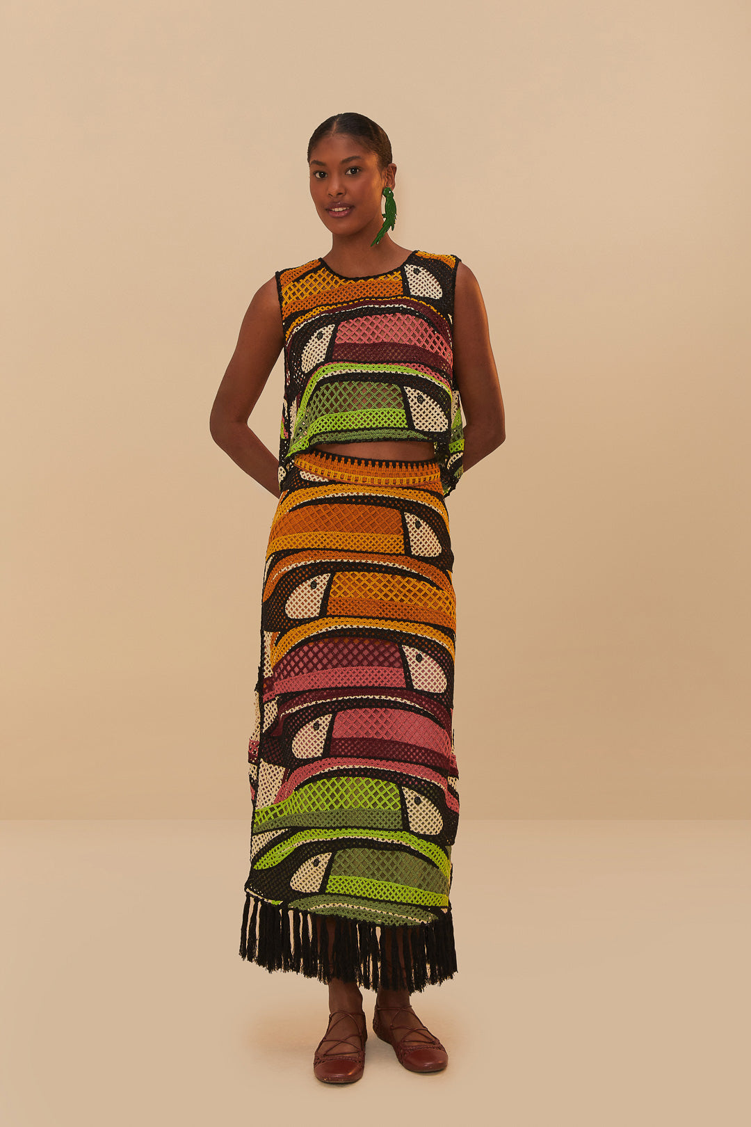 Toucan Tree Crochet Top