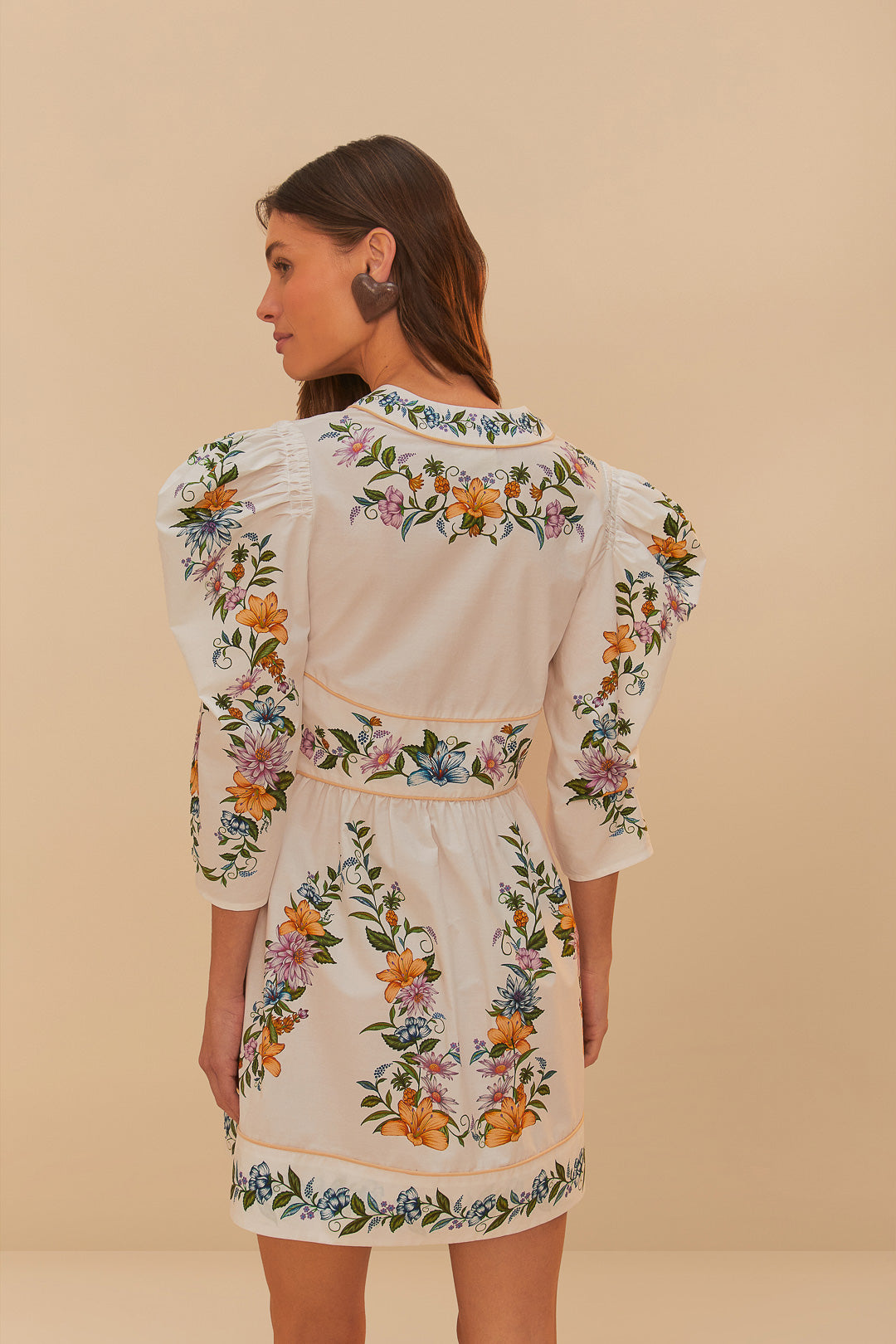 Sweet Bloom Dreamscape Off-White Mini Dress
