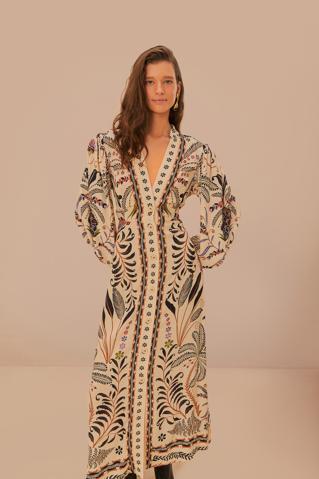Classic Nature Sand Maxi Dress
