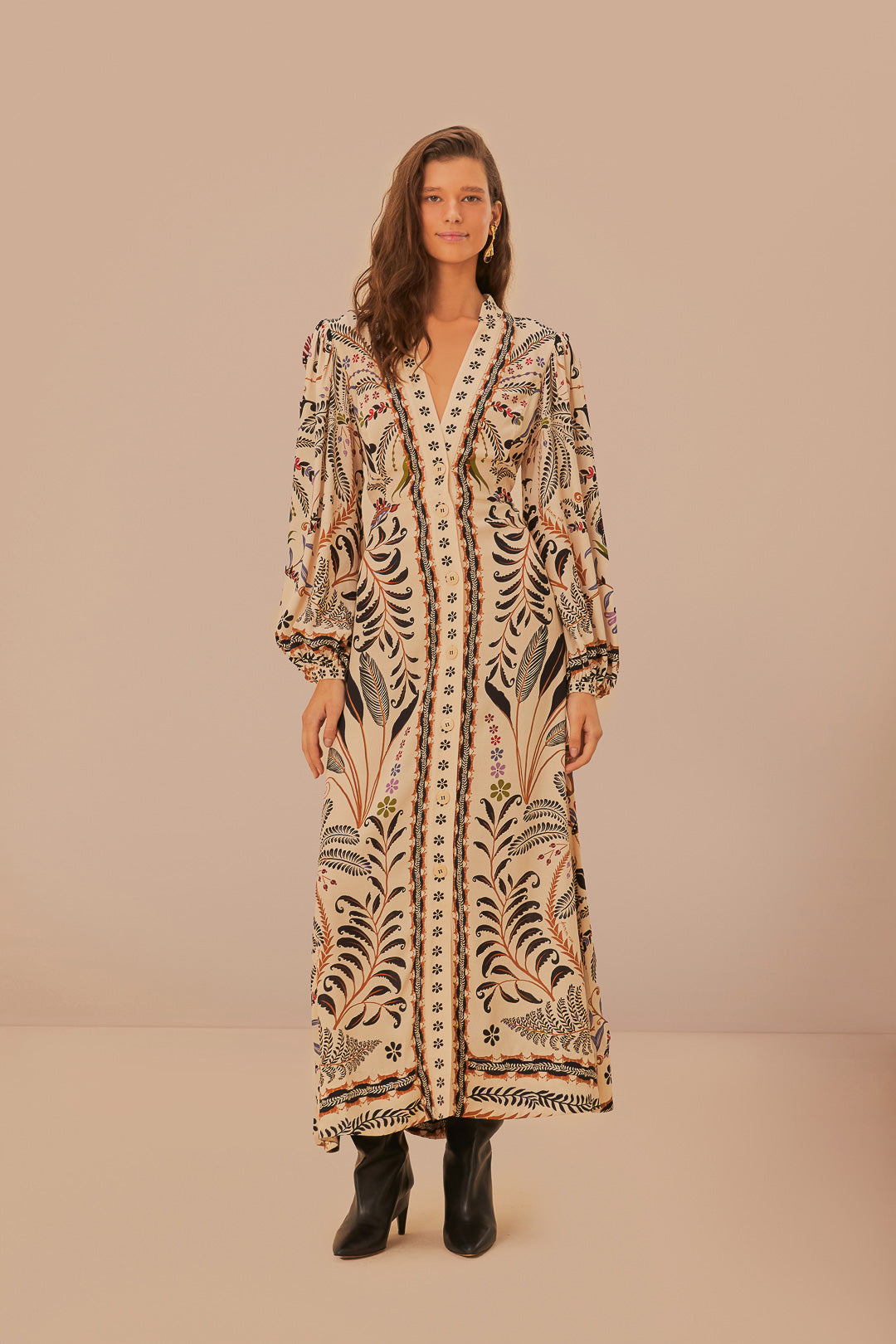 Classic Nature Sand Maxi Dress