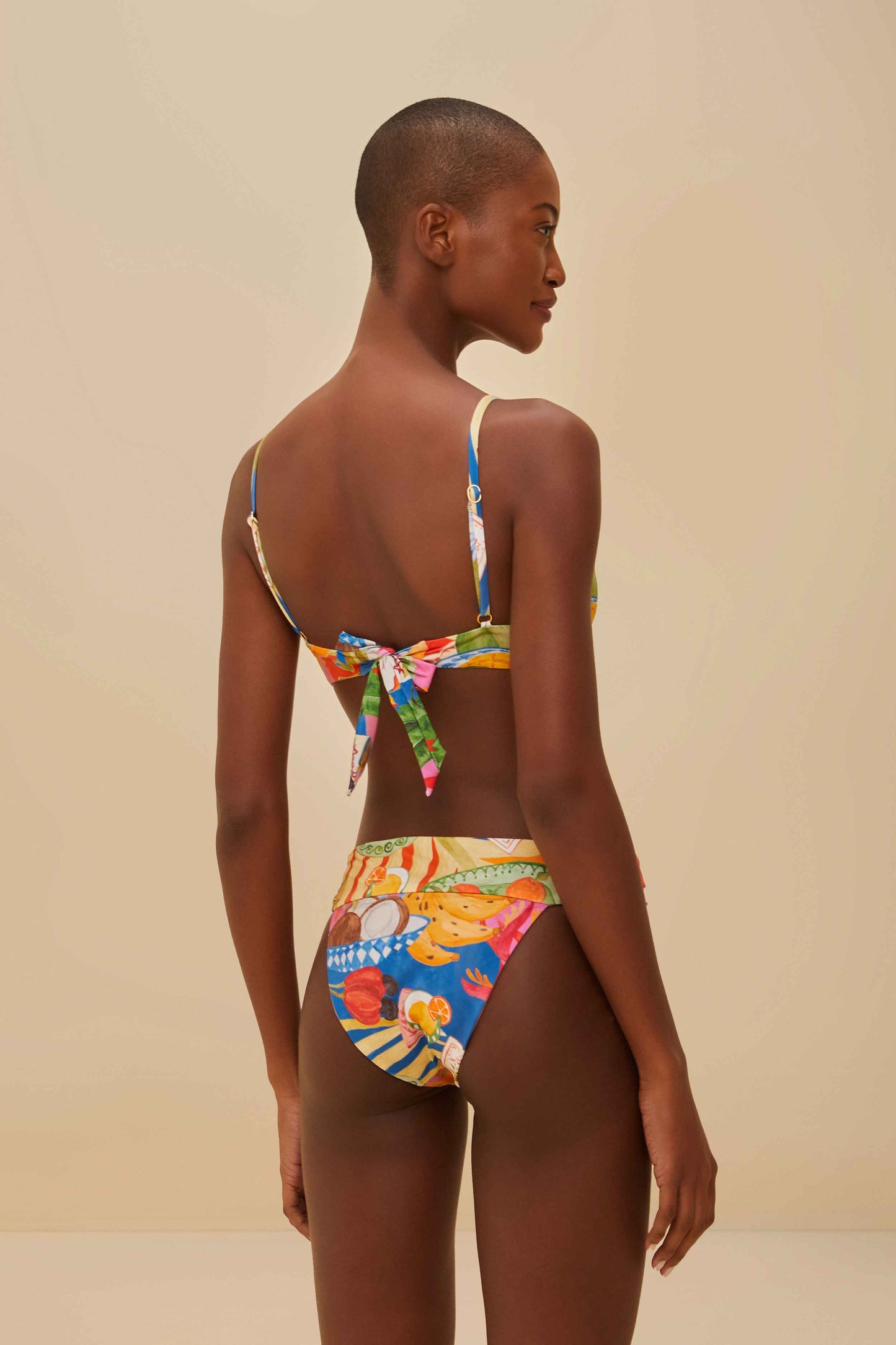 Summer Picnic Knot Bikini Top