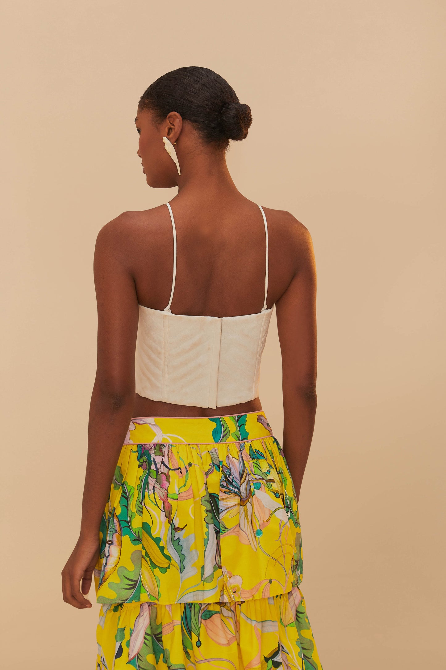 Off-White Sleeveless Shell Top