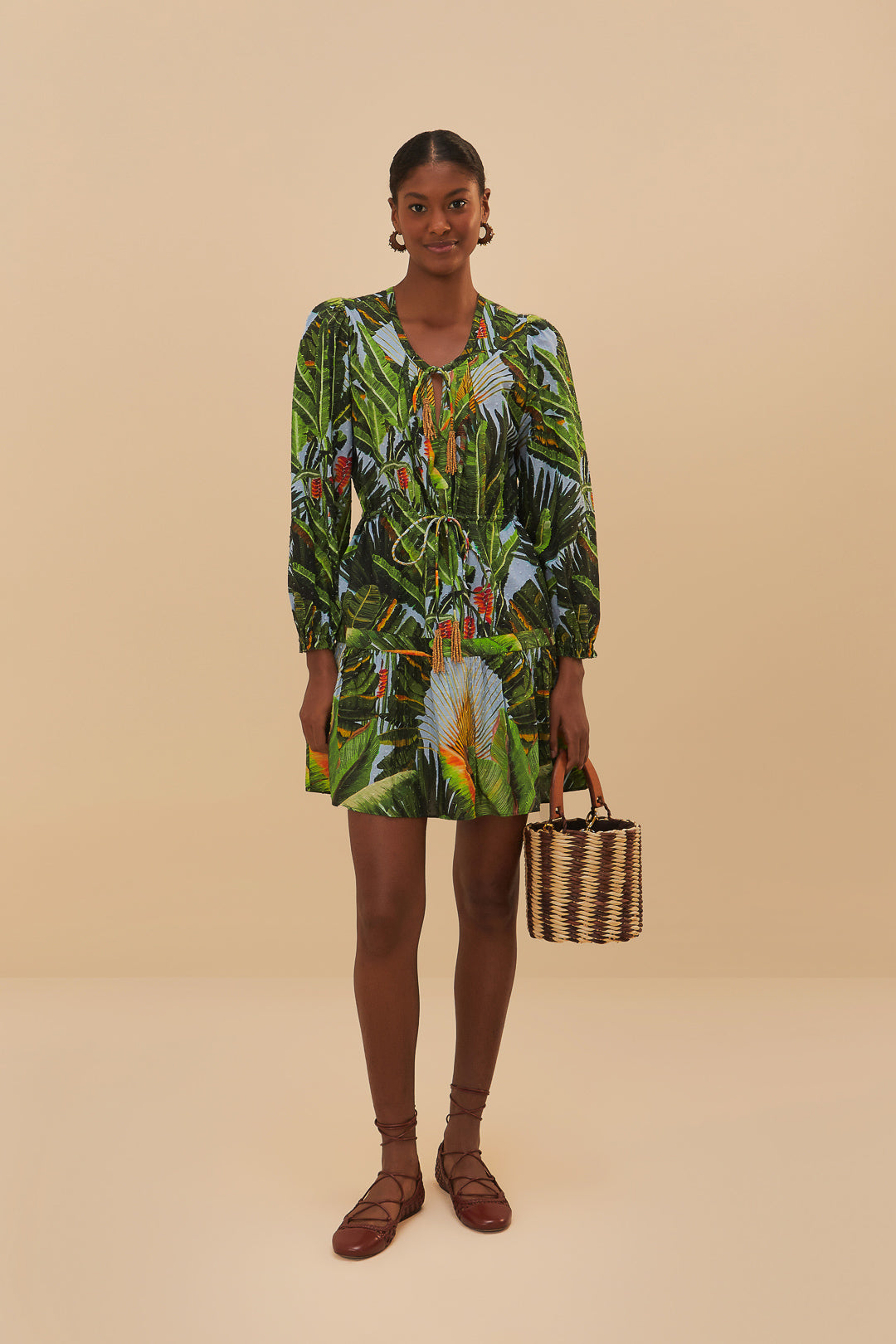 Amazonia Forest Blue Mini Dress
